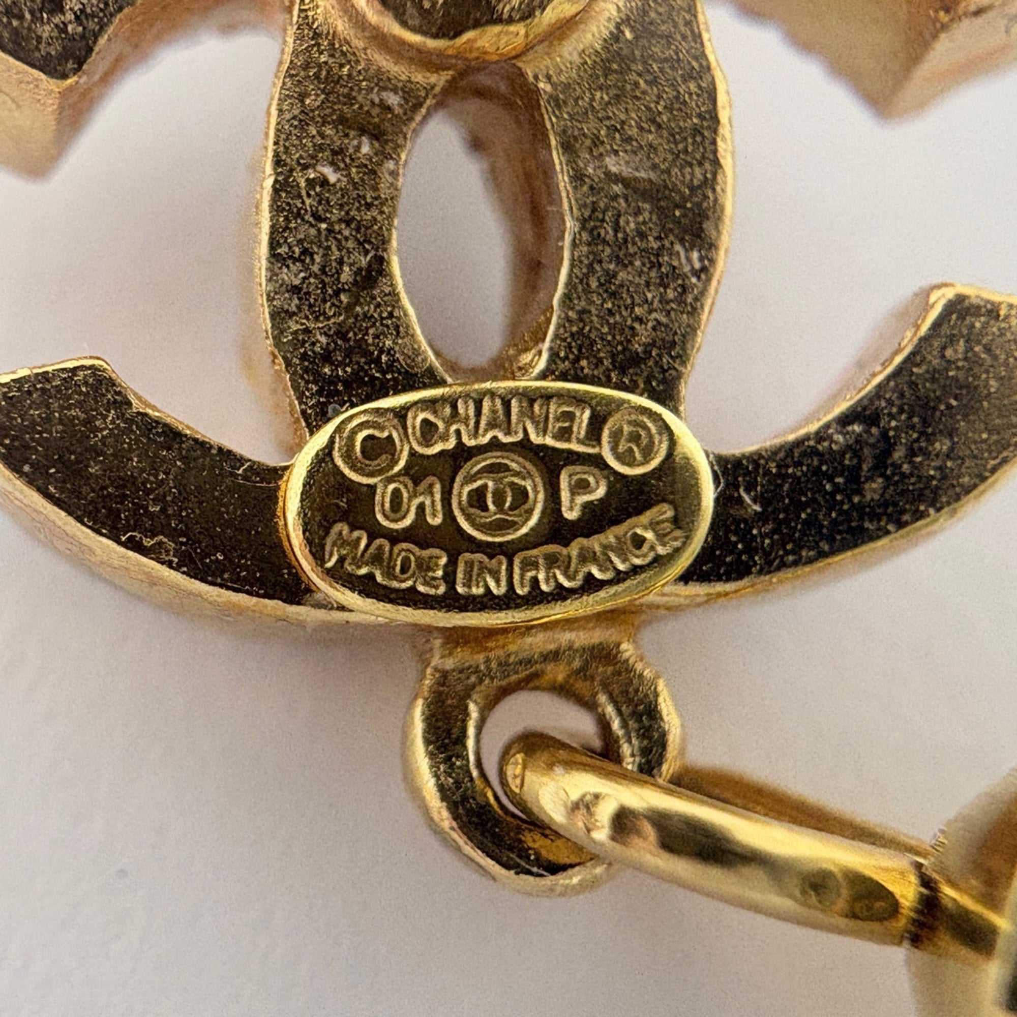 CC Logo Earrings Gold-Tone Metal Gold-Tone Metal