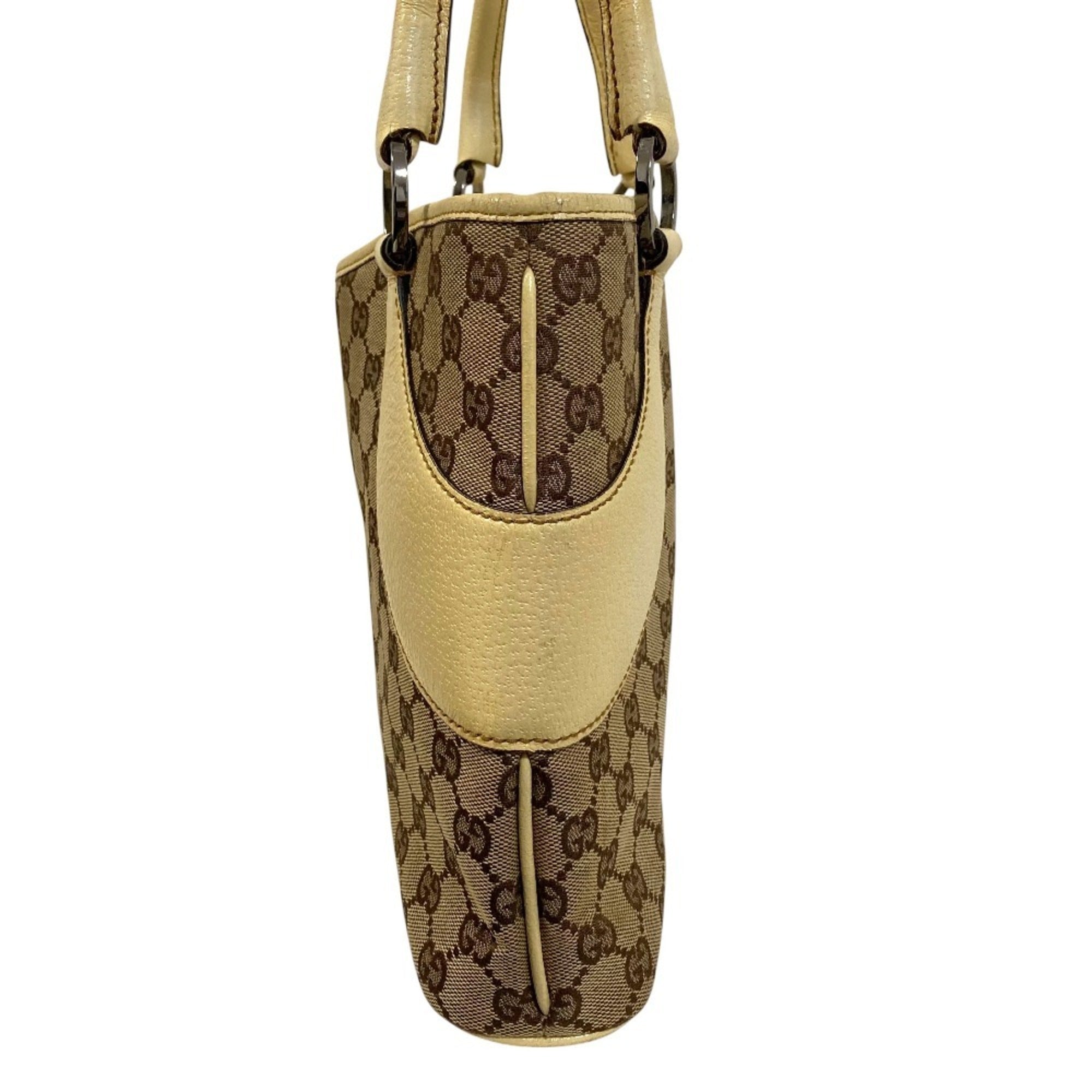 Vintage Zip Tote GG Canvas with Leather Medium