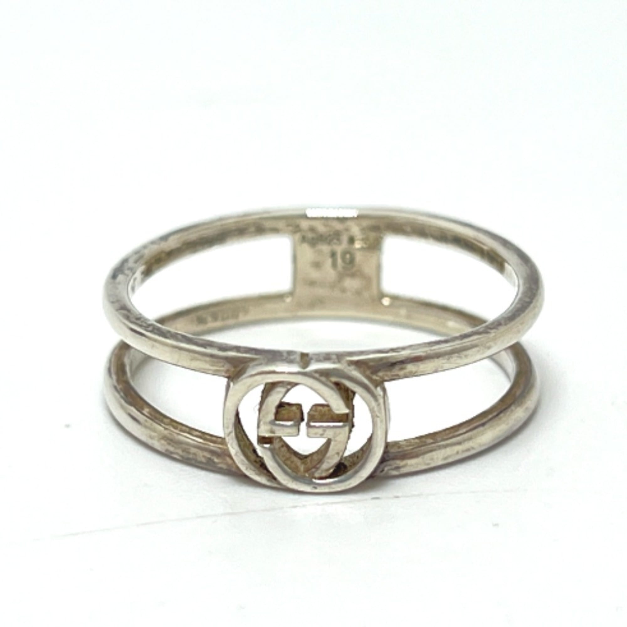 Interlocking G Ring Sterling Silver