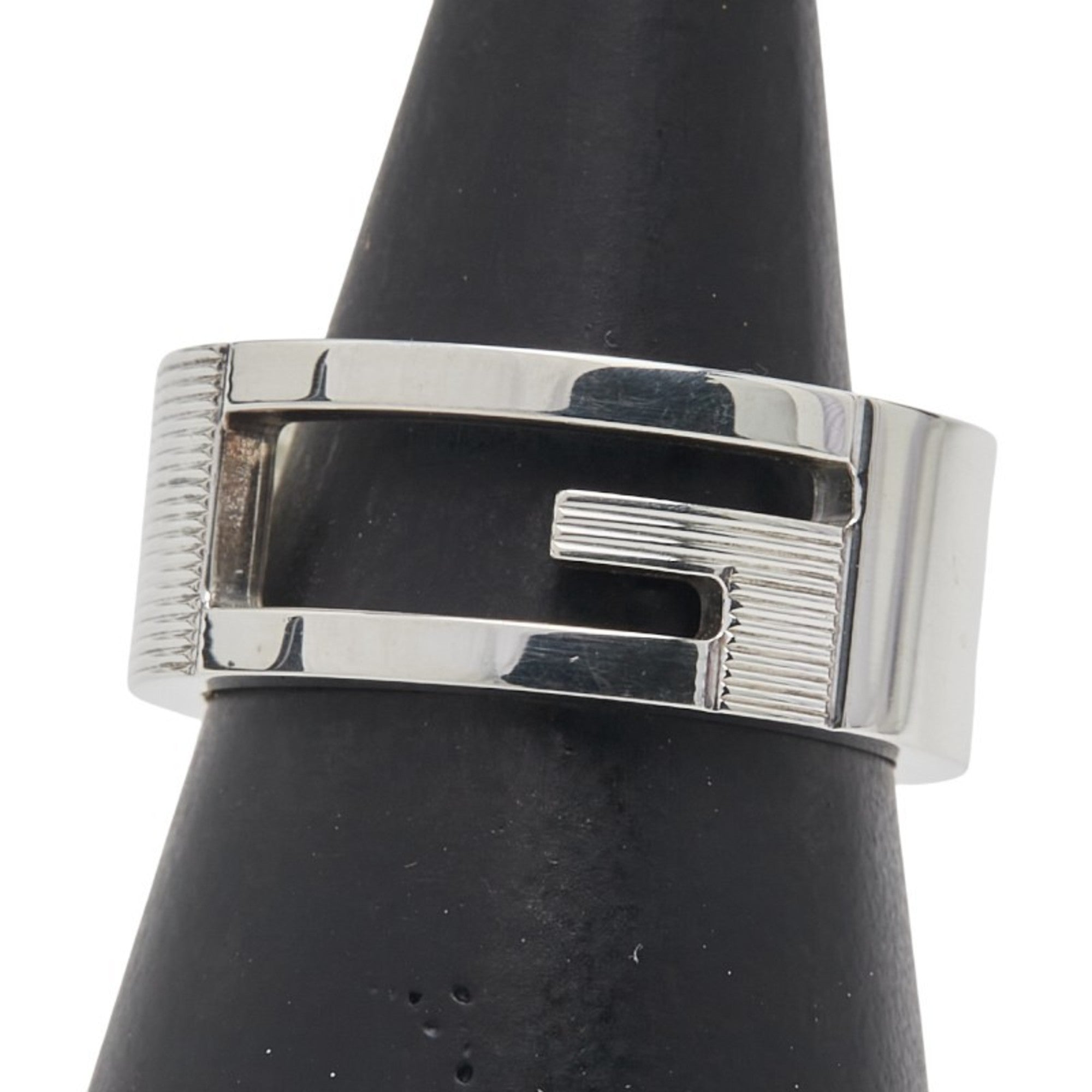Cutout G Ring Sterling Silver
