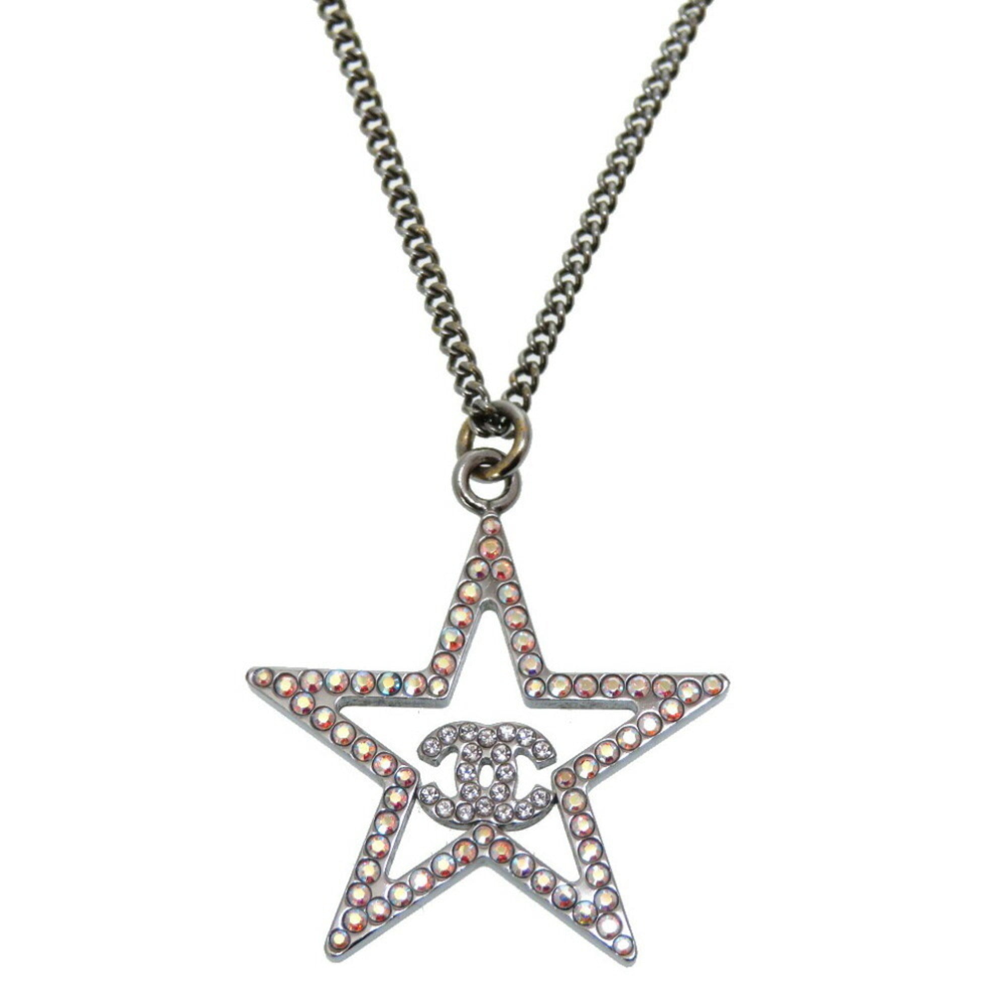 CC Logo Star Pendant Necklace Sterling Silver