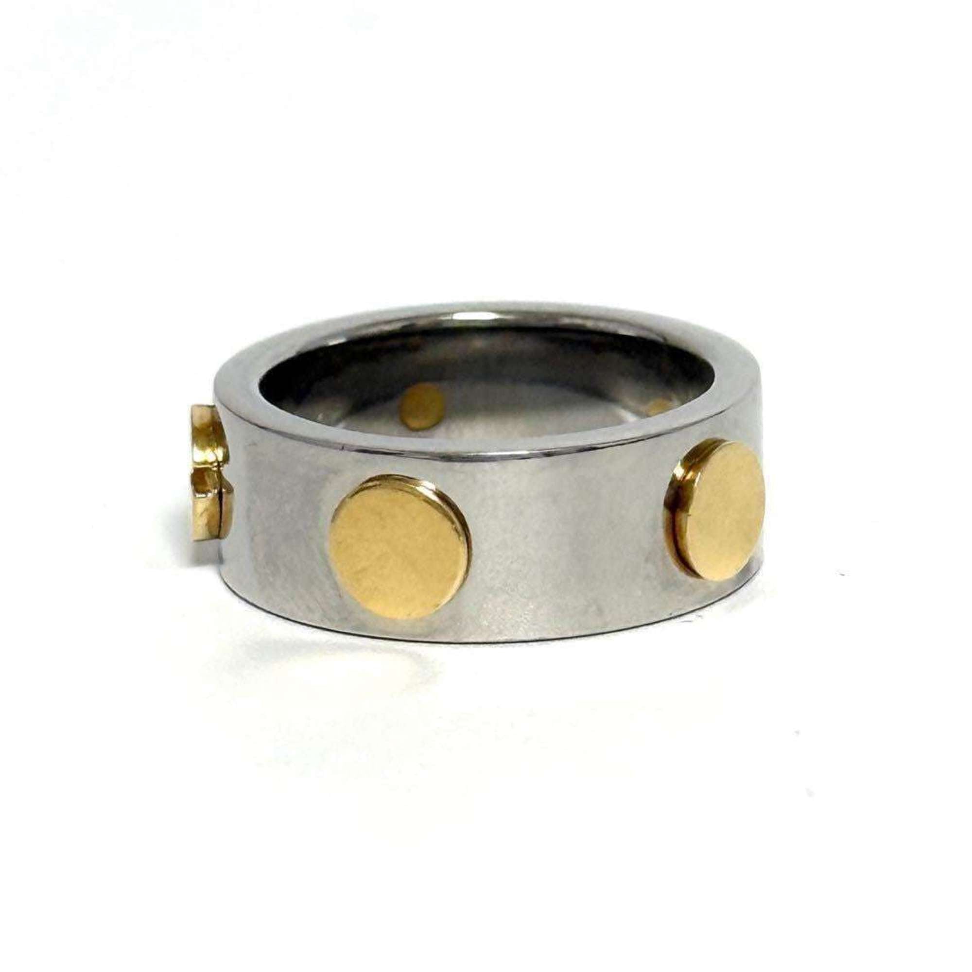 Ring Stainless Steel and Yellow Gold