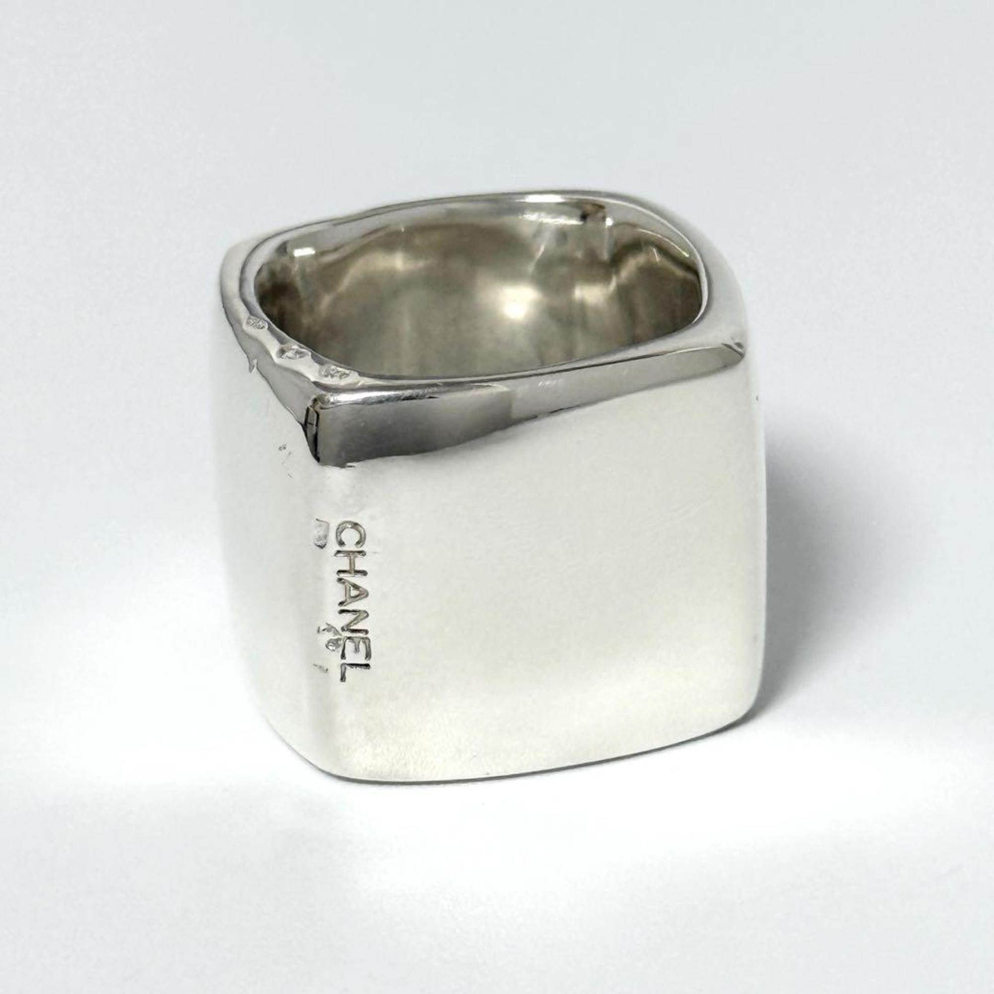 Vintage Wide Square Band Ring Sterling Silver