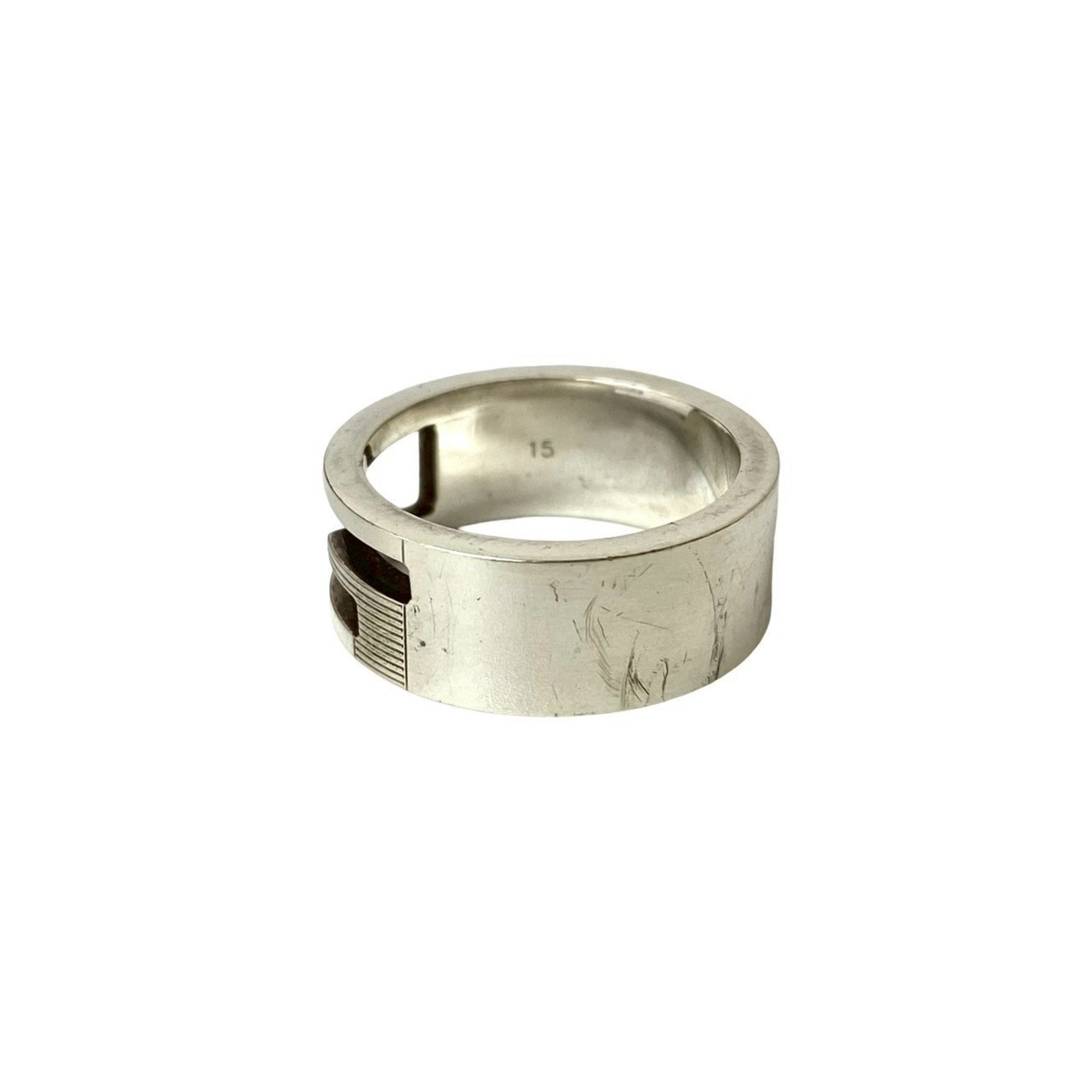 Square G Ring Sterling Silver