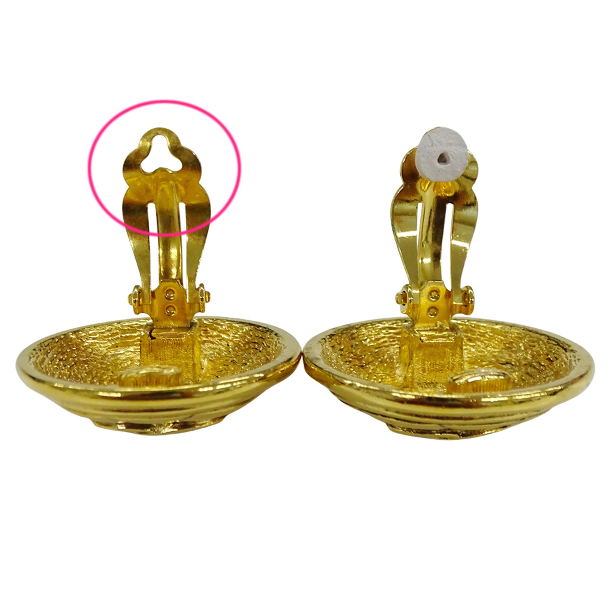 CC Logo Clip-On Earrings Metal