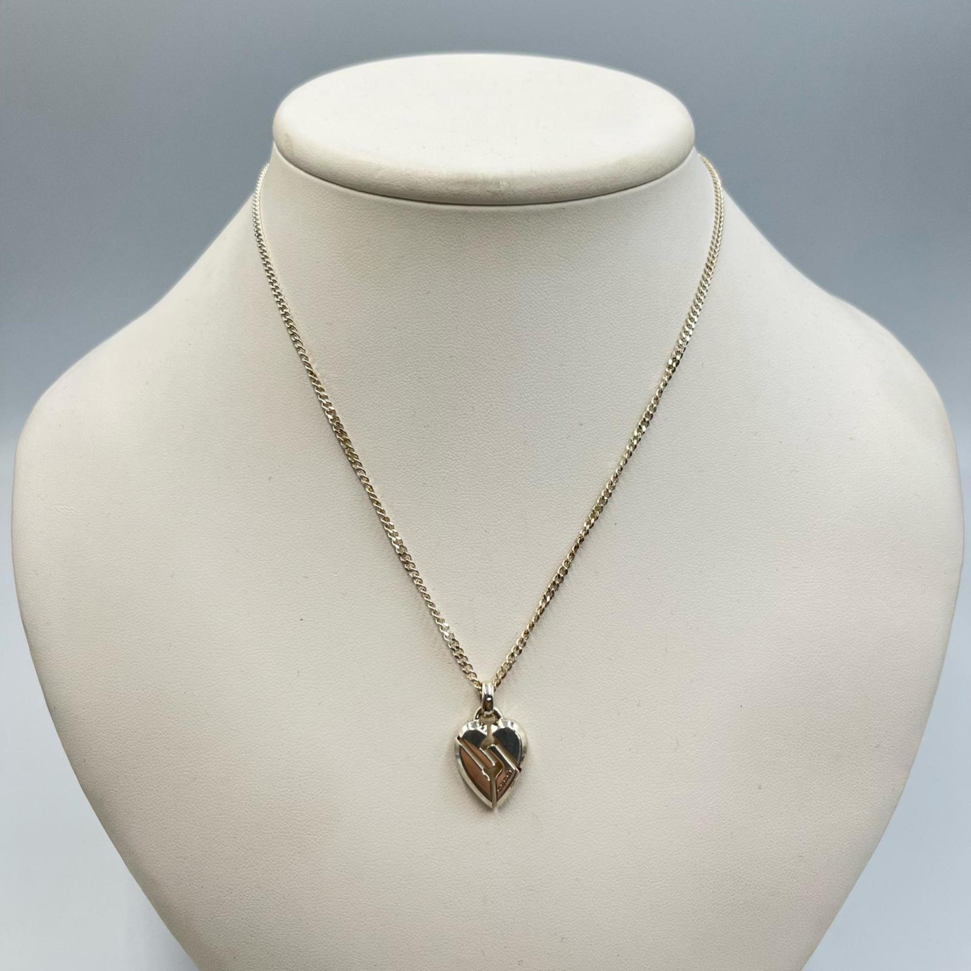 Knot Heart Pendant Necklace Sterling Silver