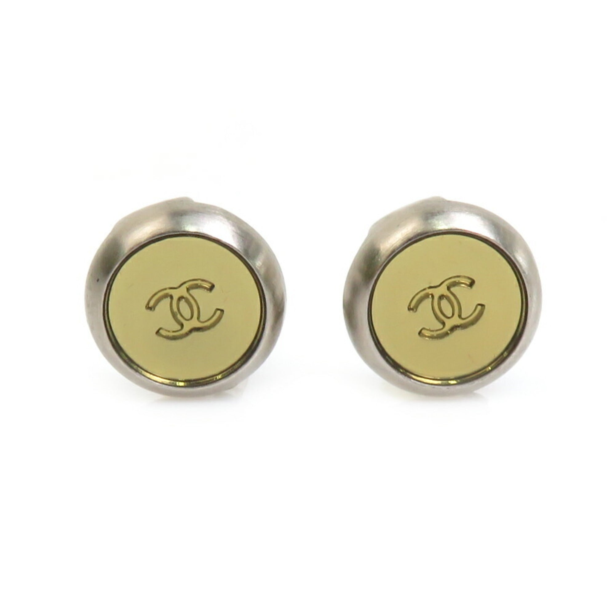 CC Logo Clip-On Earrings Gold-Tone Metal Gold-Tone Metal