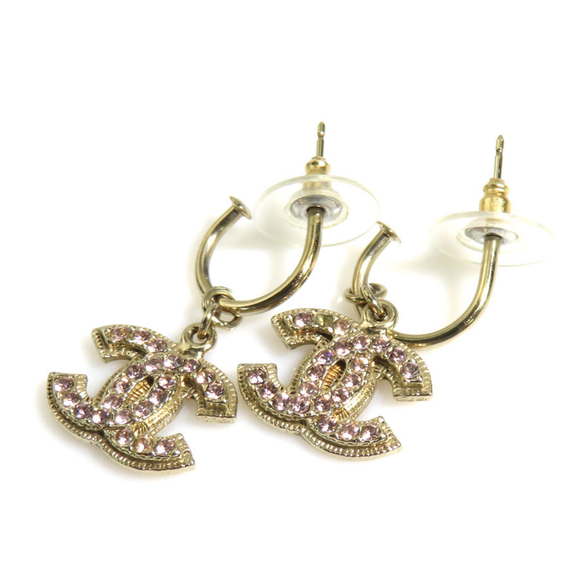 Rhinestone Earrings Metal and Rhinestone