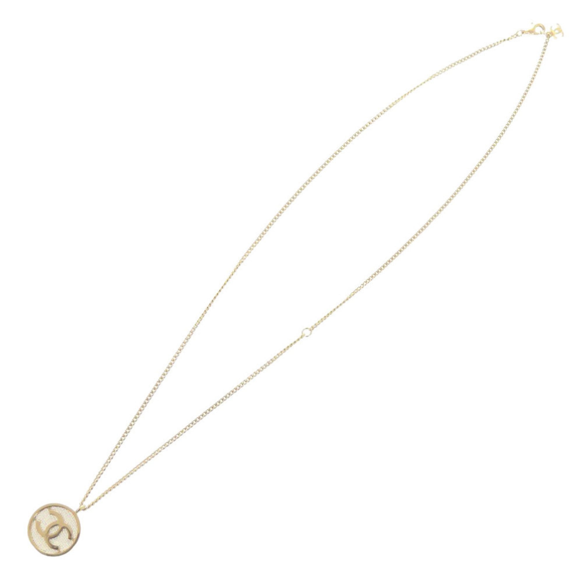 CC Logo Pendant Necklace Metal