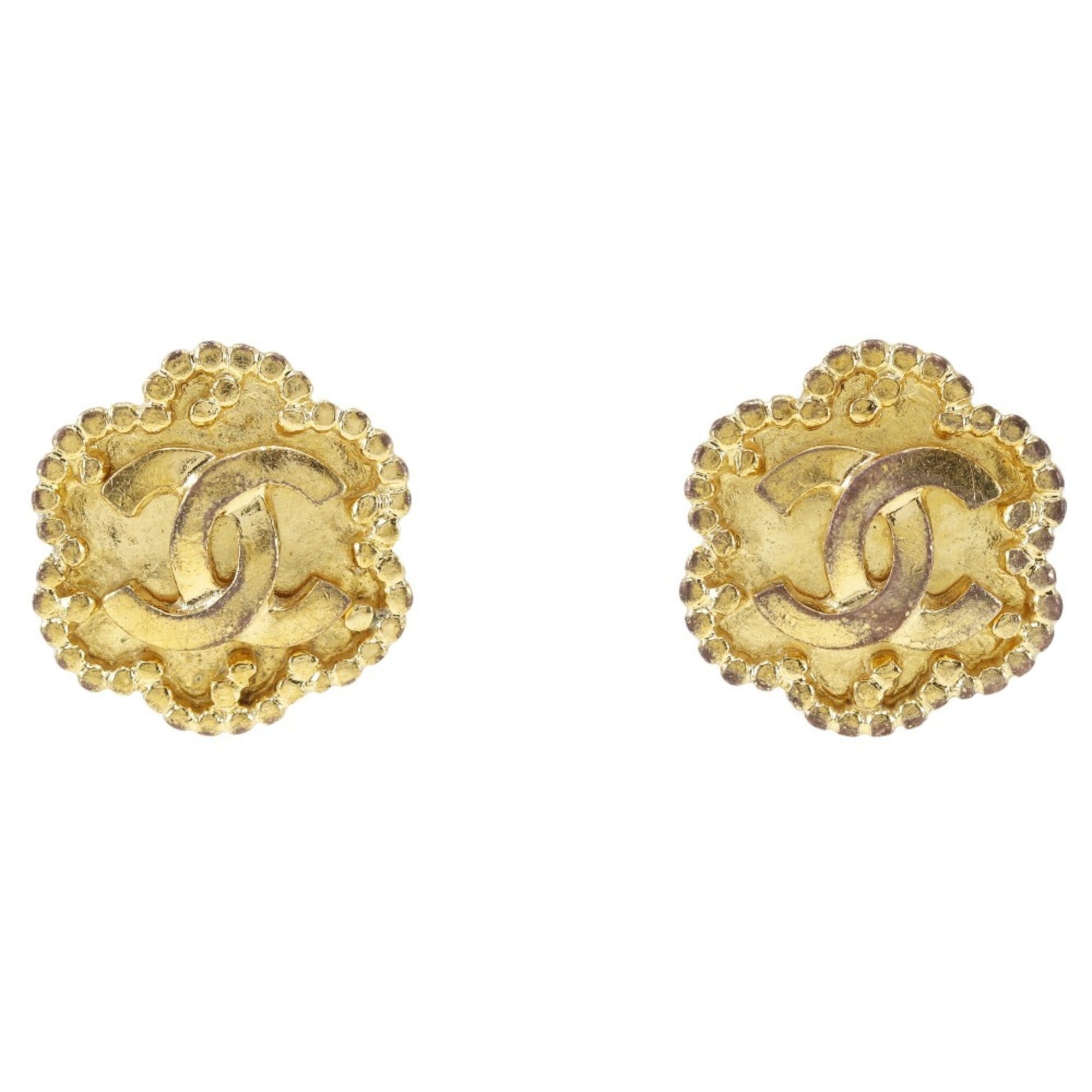 Earrings Gold-Tone Metal