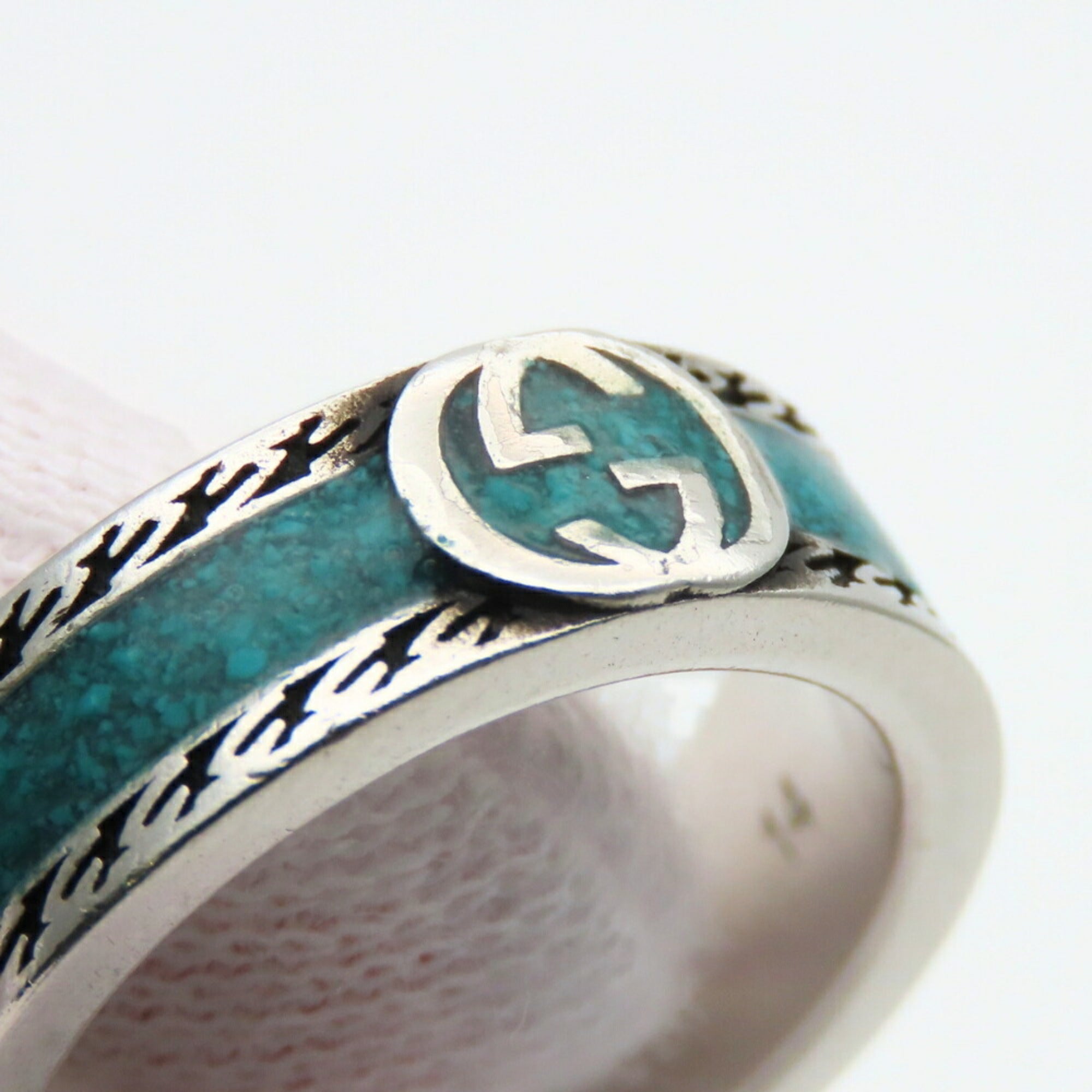Ring Enamel and Sterling Silver