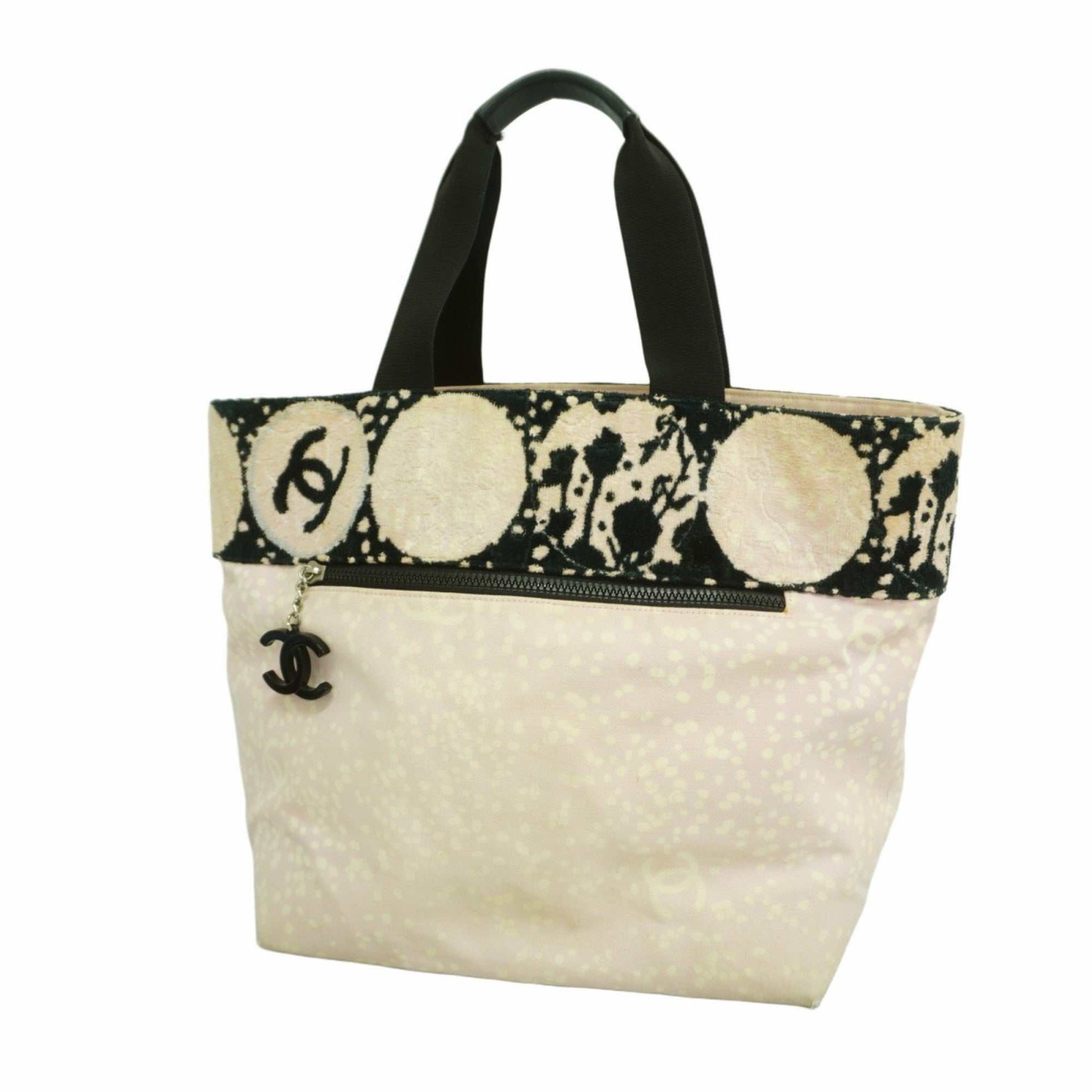 CC Beach Tote Terry Cloth and Printed Canvas Medium