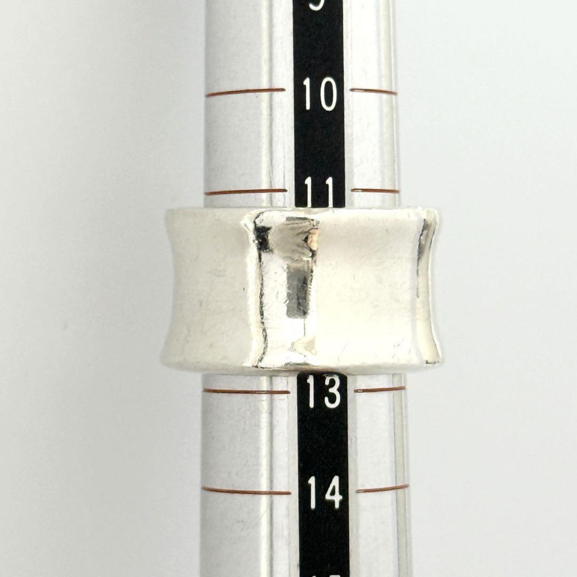 Vintage Band Ring Sterling Silver Wide Side