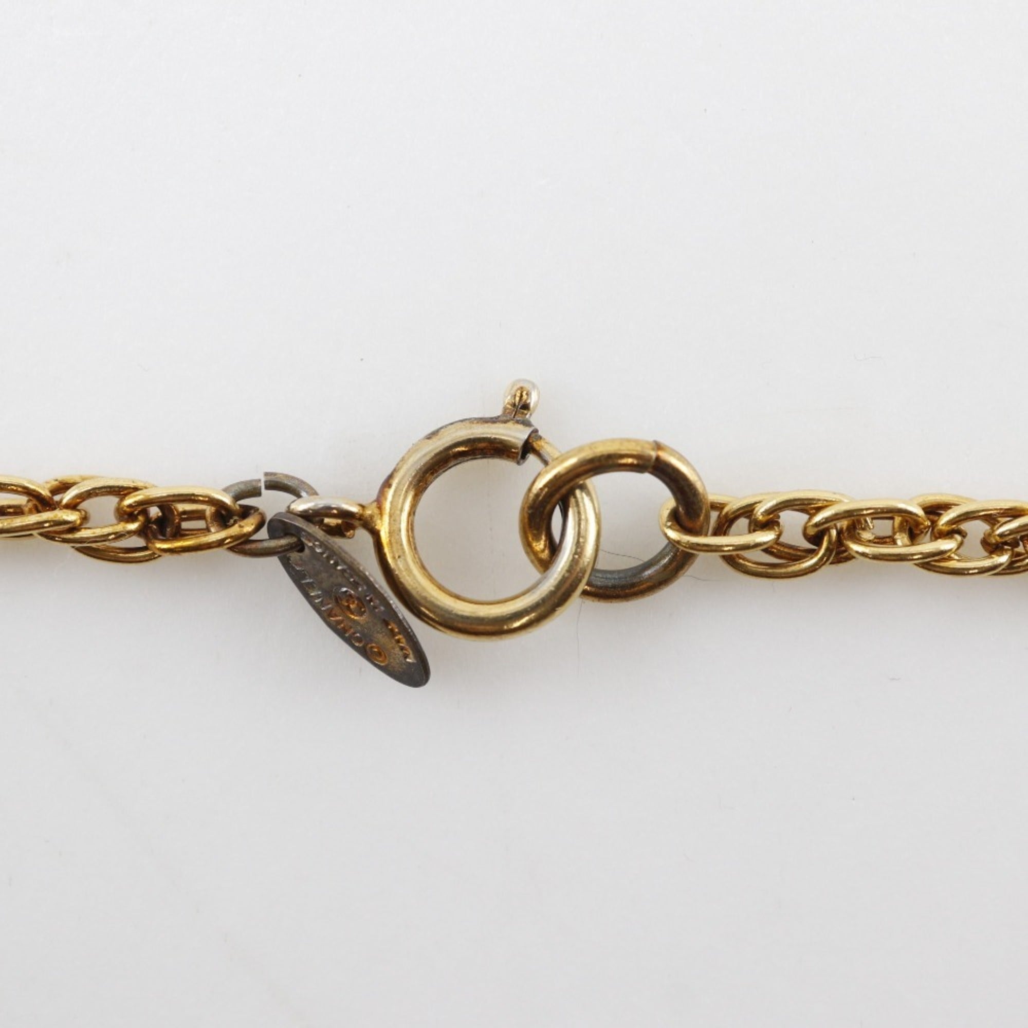 CC Logo Pendant Necklace Metal