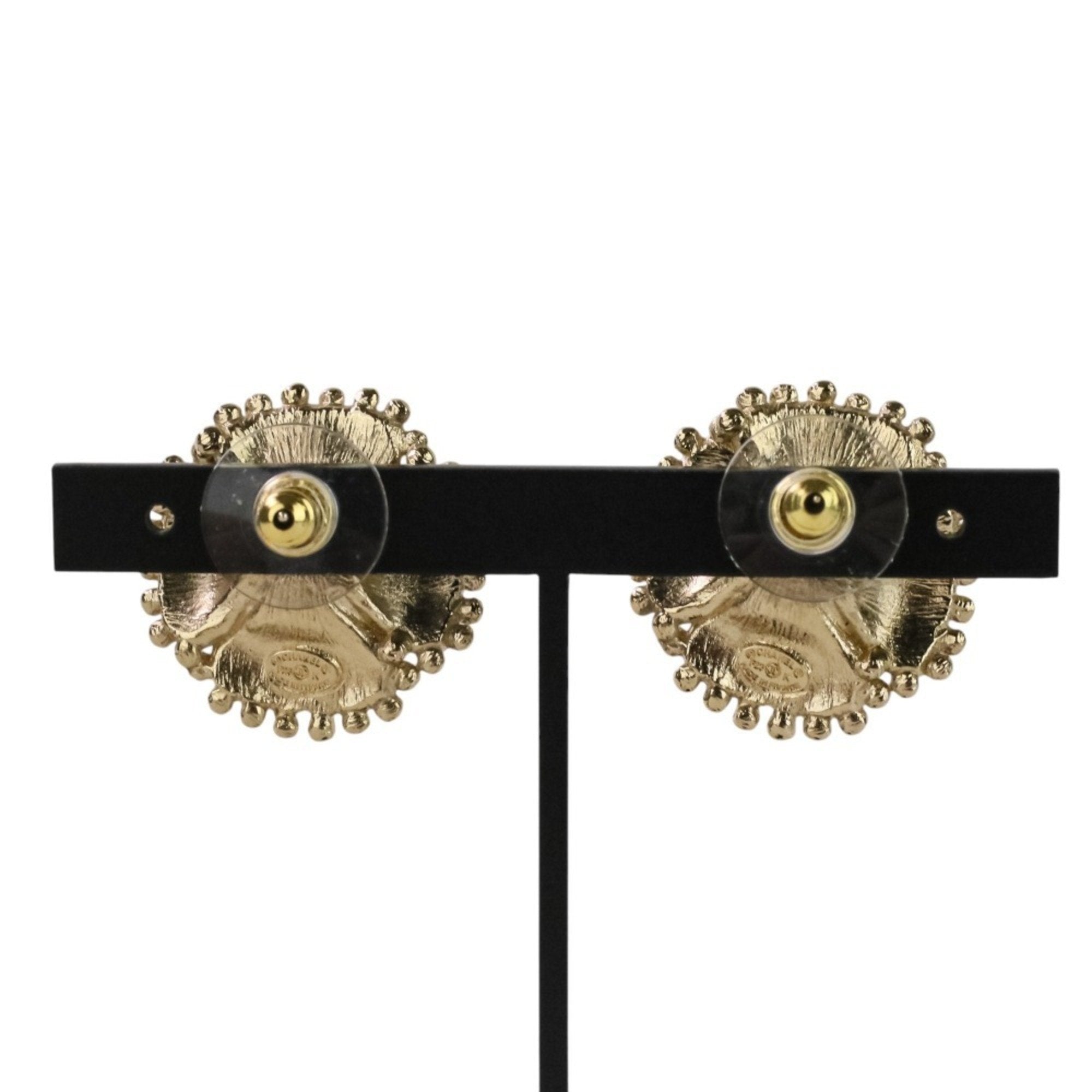 CC Logo Earrings Gold-Tone Metal Gold-Tone Metal