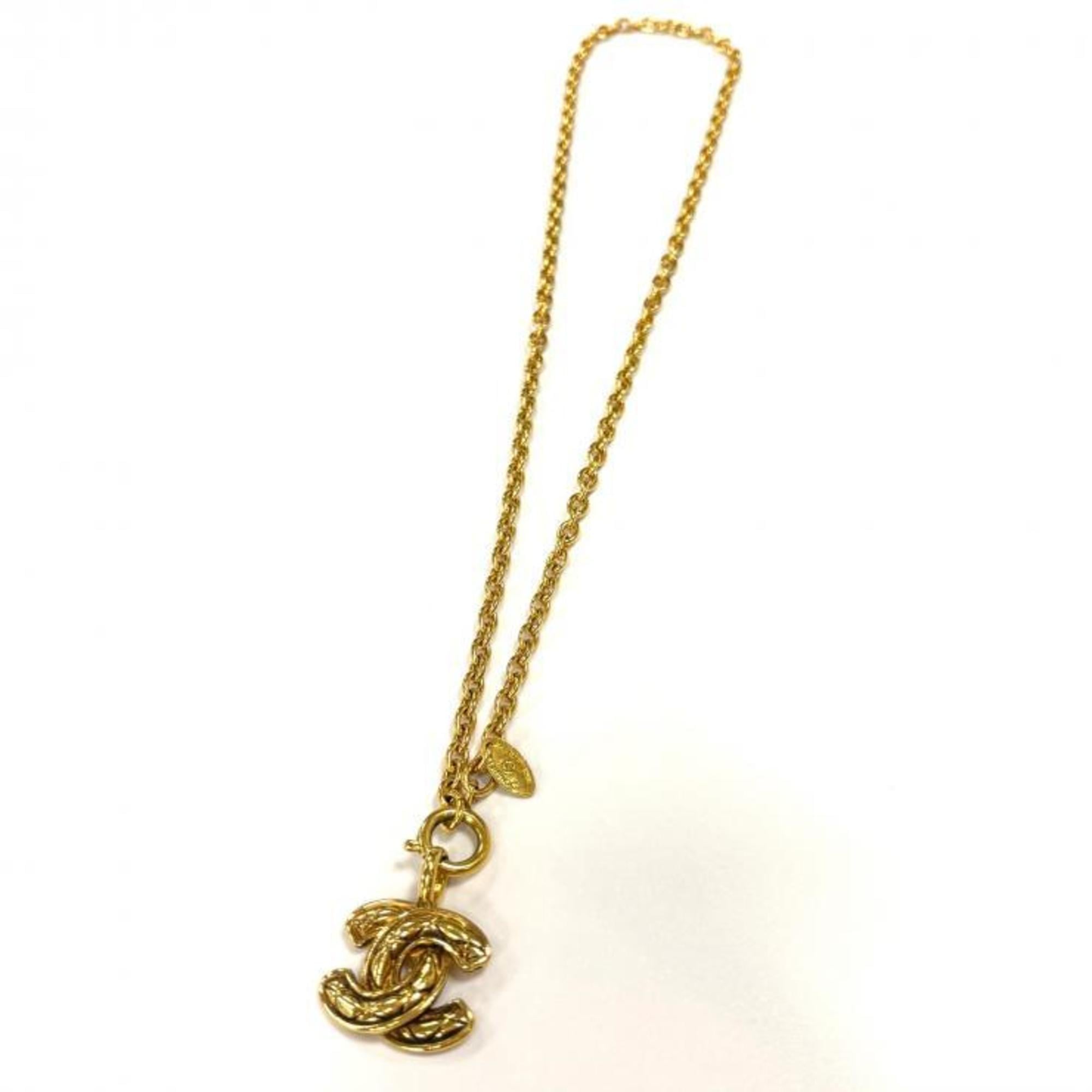 CC Logo Pendant Necklace Metal