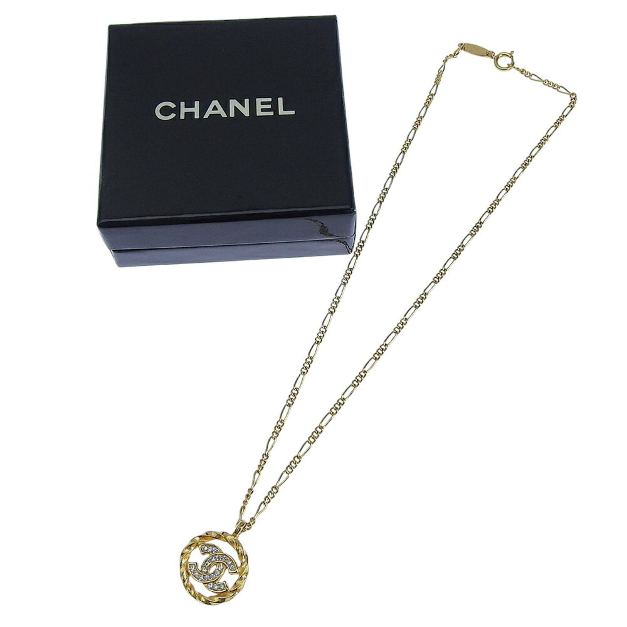 CC Logo Pendant Necklace Metal