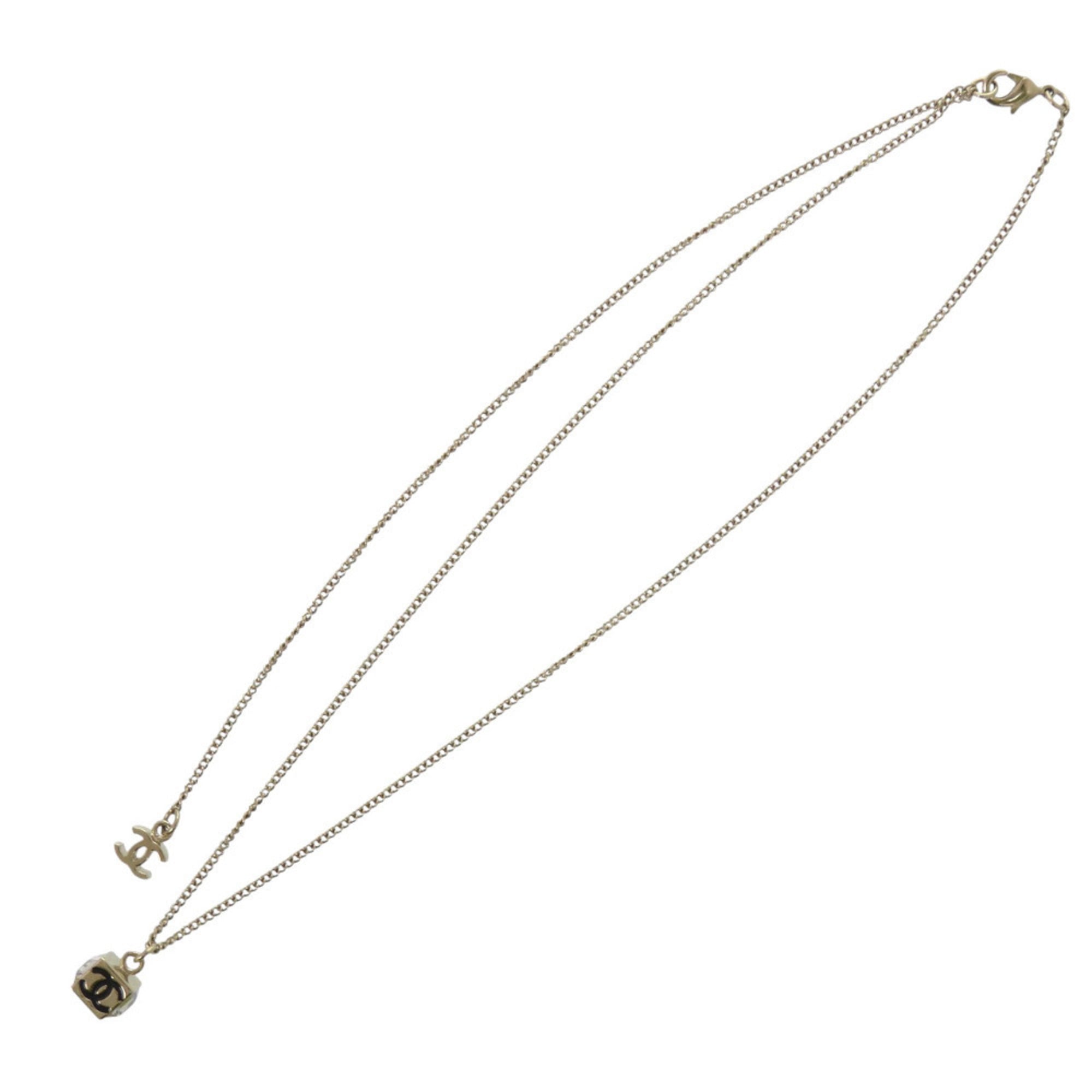 CC Logo Pendant Necklace Metal