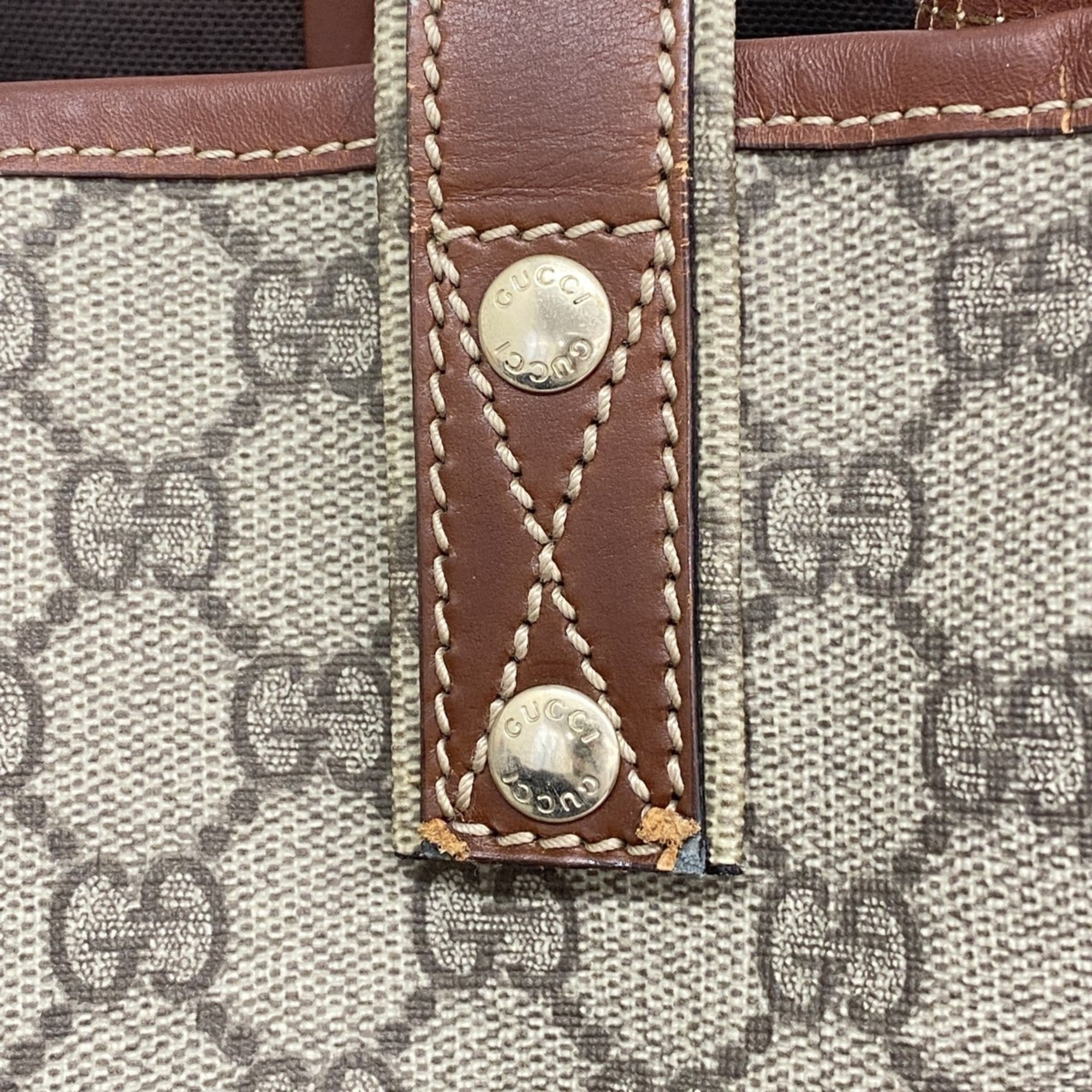 Web Loop Tote GG Coated Canvas Tall