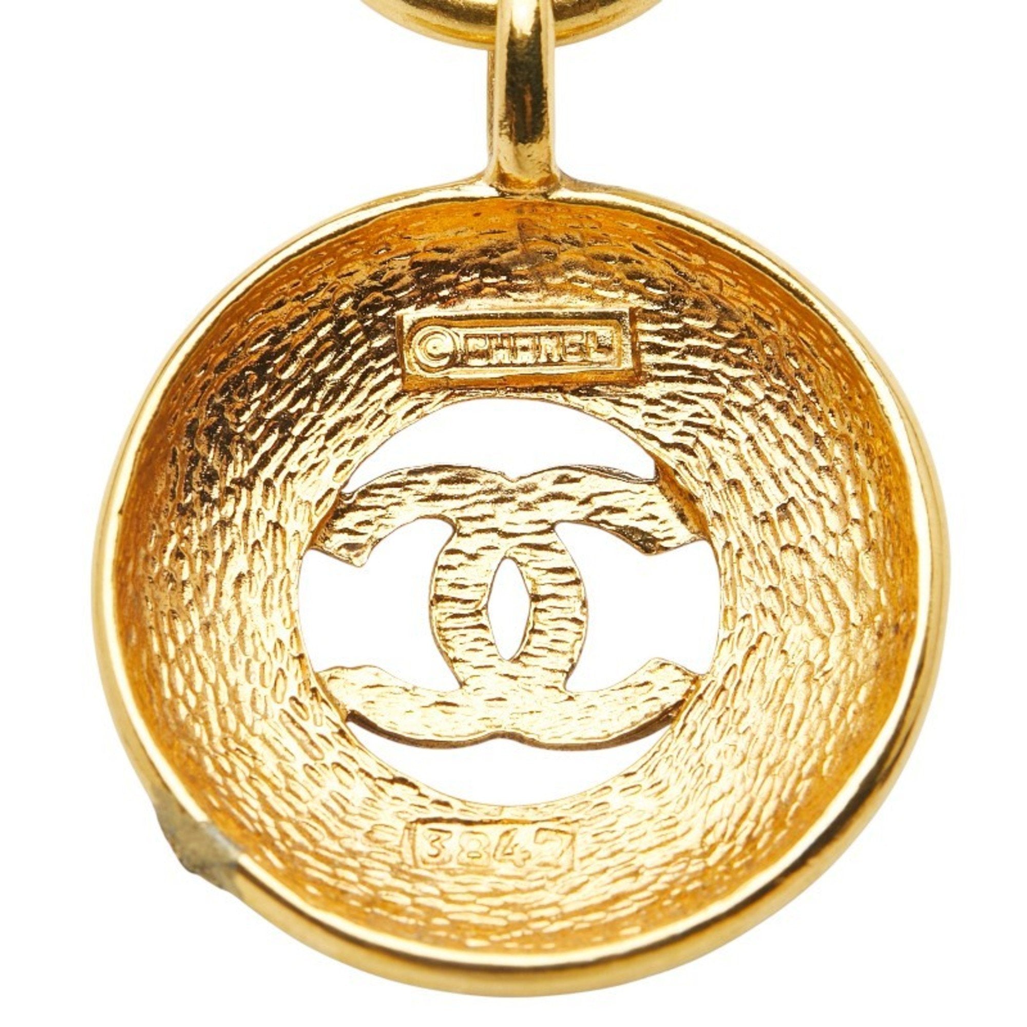 CC Logo Pendant Necklace Metal