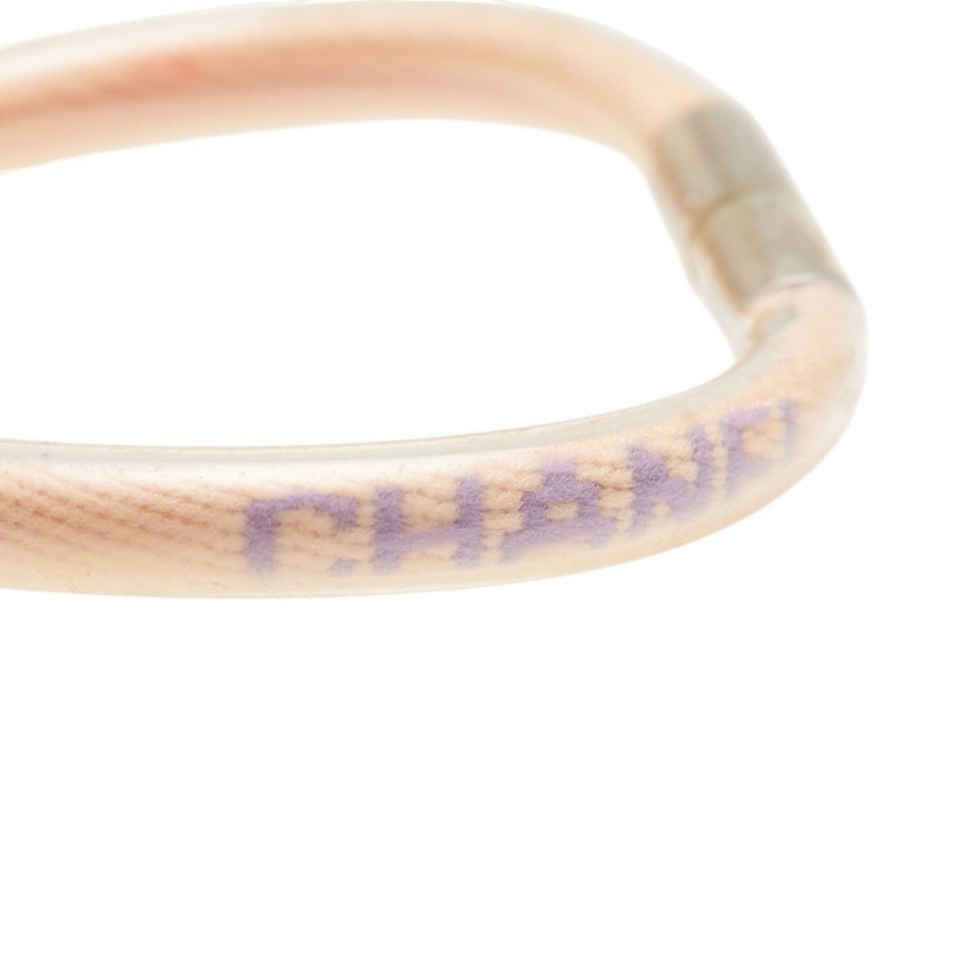 Bracelet Vinyl Clear and Pink