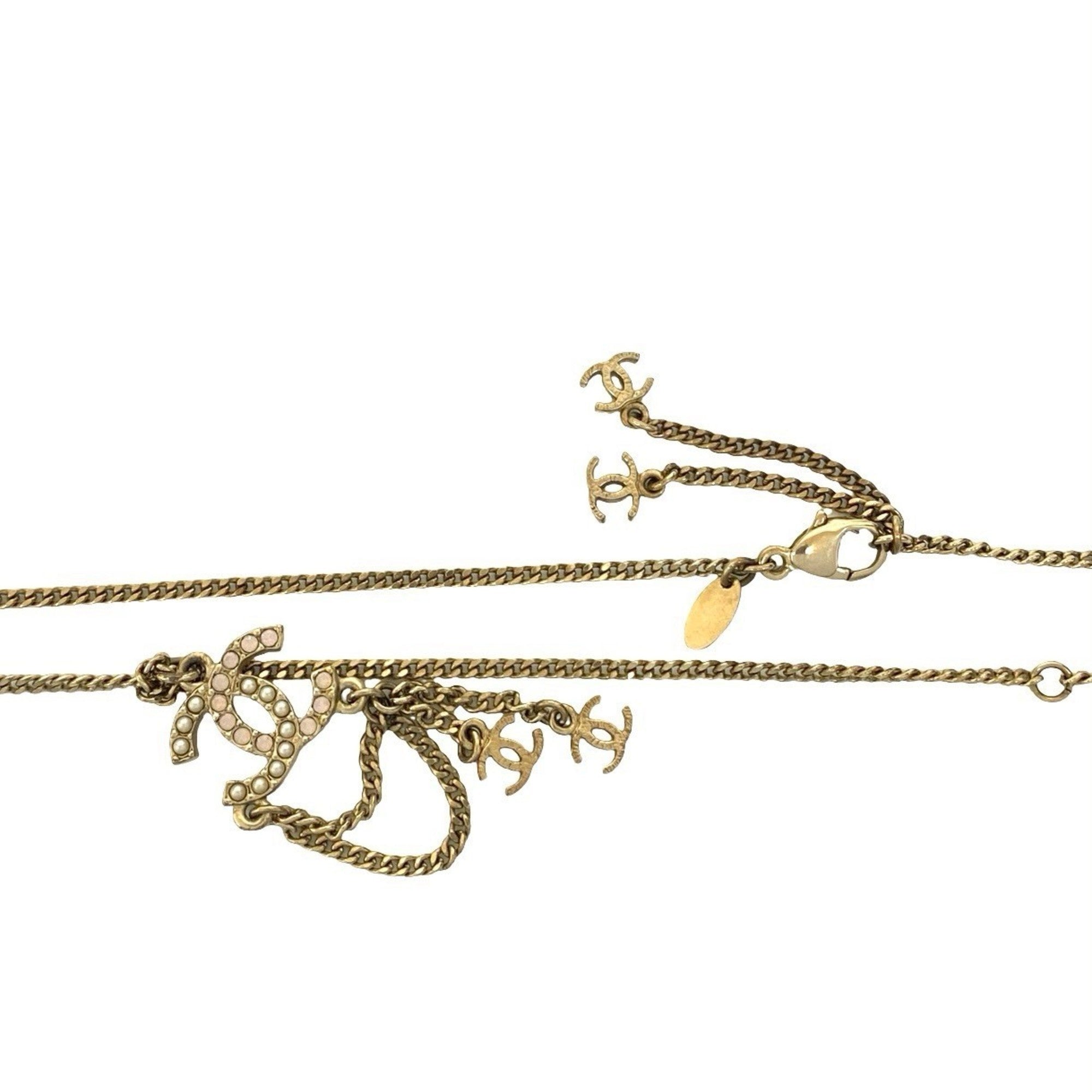 CC Logo Pendant Necklace Metal