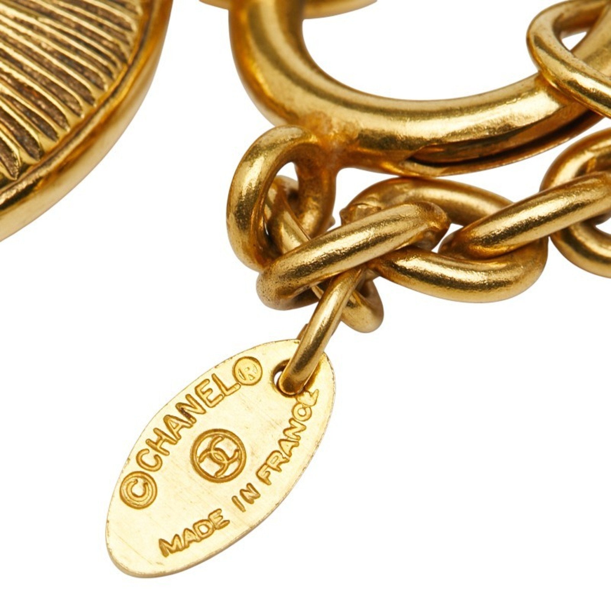 CC Logo Pendant Necklace Metal