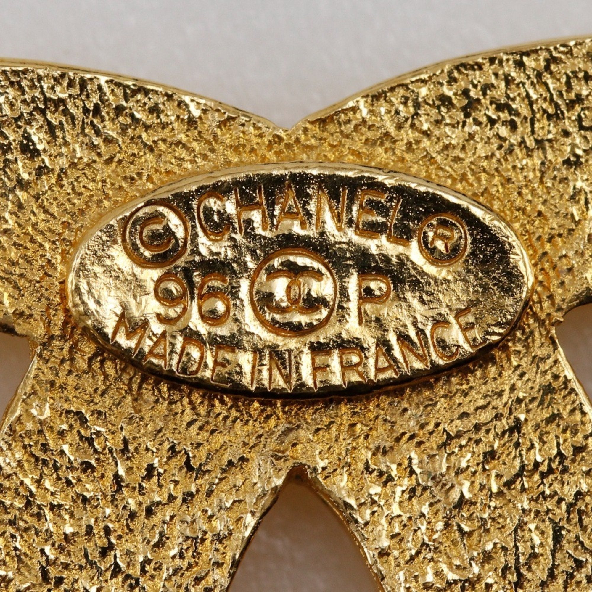 CC Logo Brooch Metal