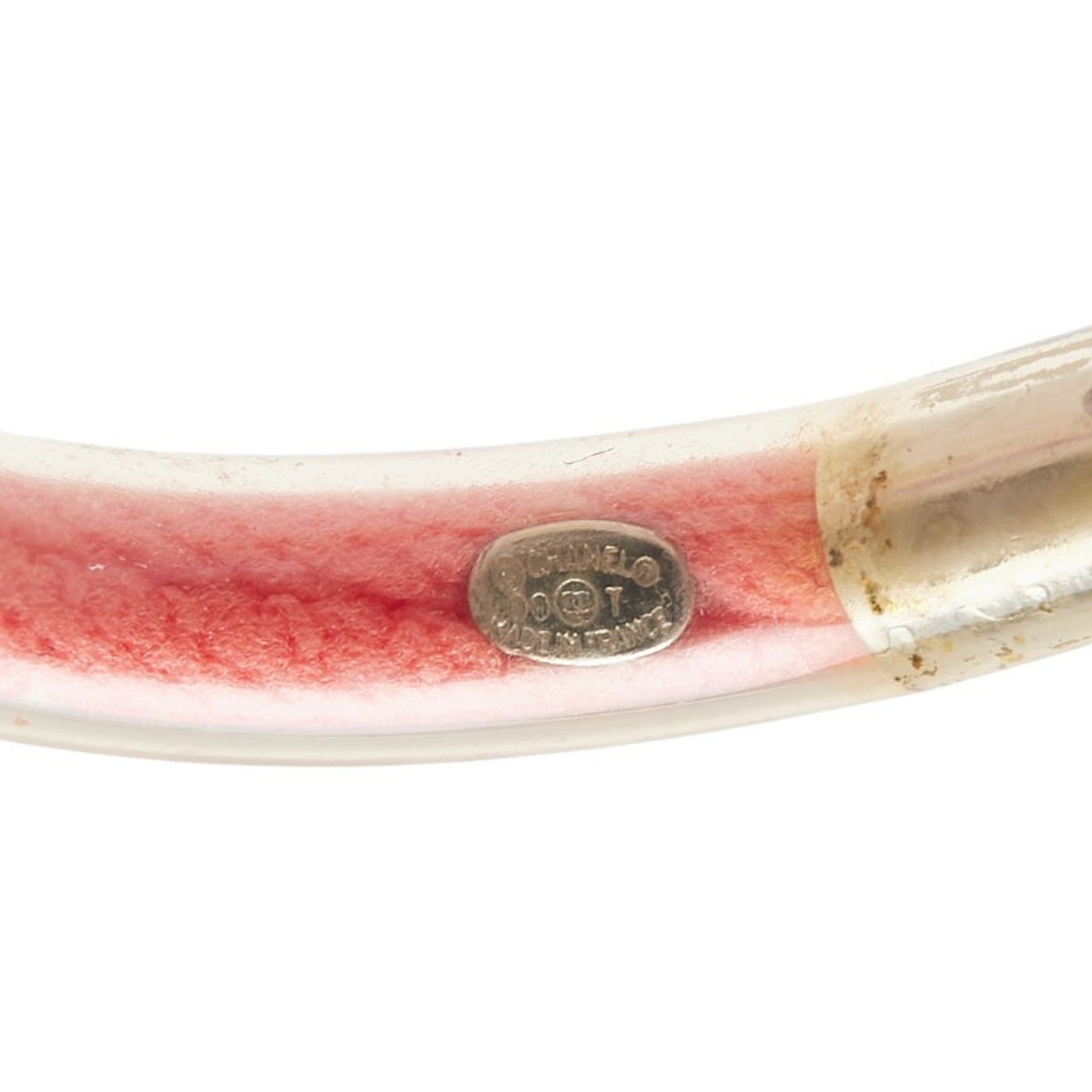 Sport Line Bracelet Clear and Pink Vinyl
