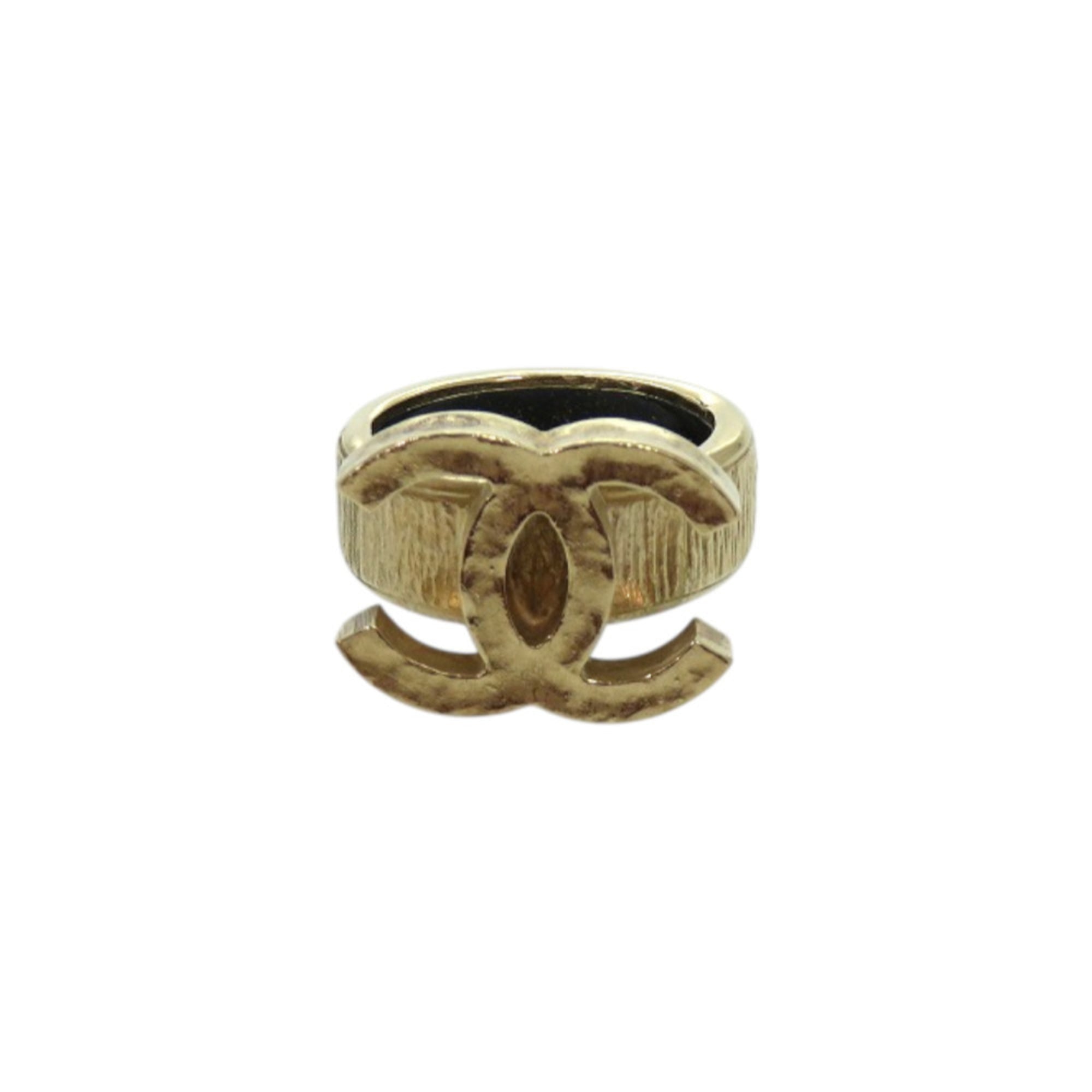 CC Logo Ring Gold-Tone Metal