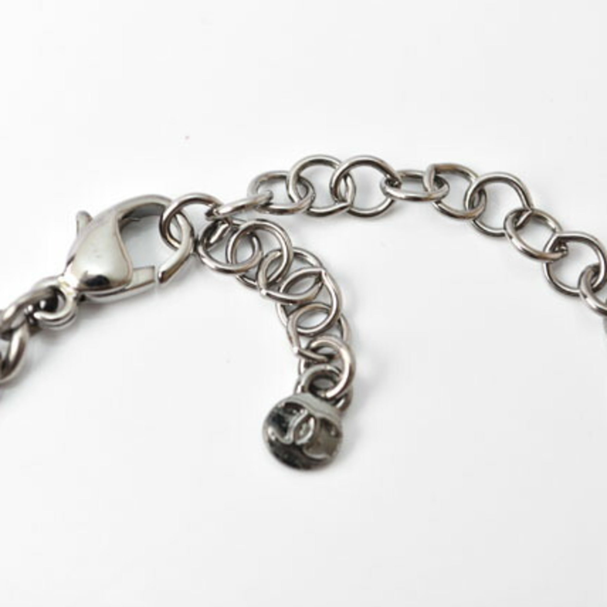 Pendant Necklace With Artificial Pearl and Resin and Rhinestone Silver