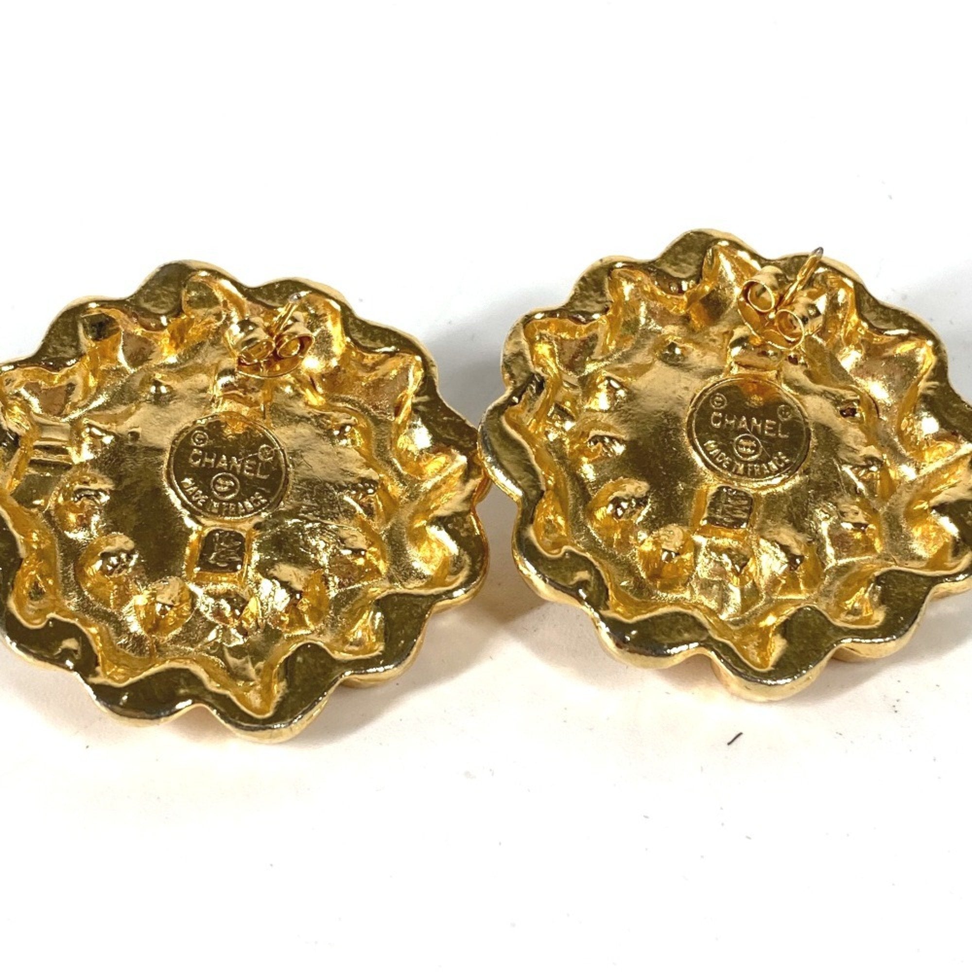 Vintage Earrings Pearl Silver-Tone Metal