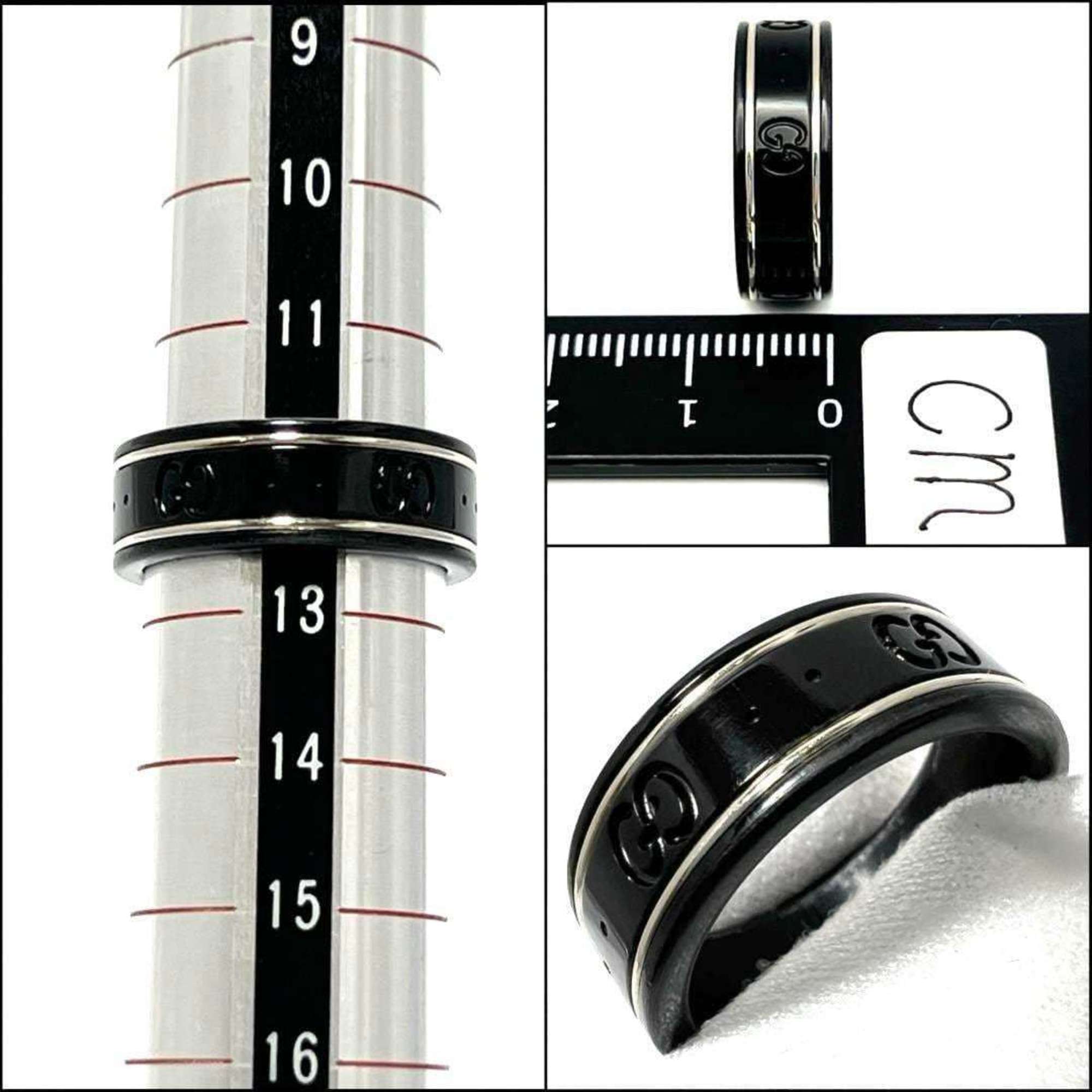 Band Ring Ceramic and 18K White Gold