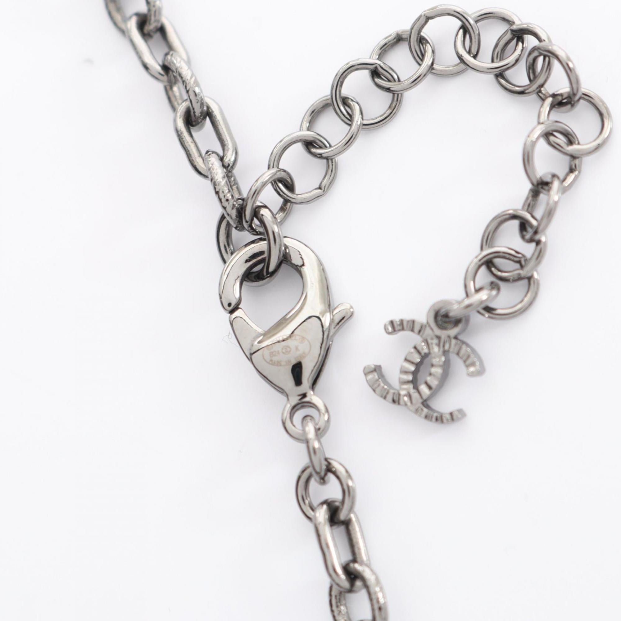 CC Logo Pendant Necklace Sterling Silver