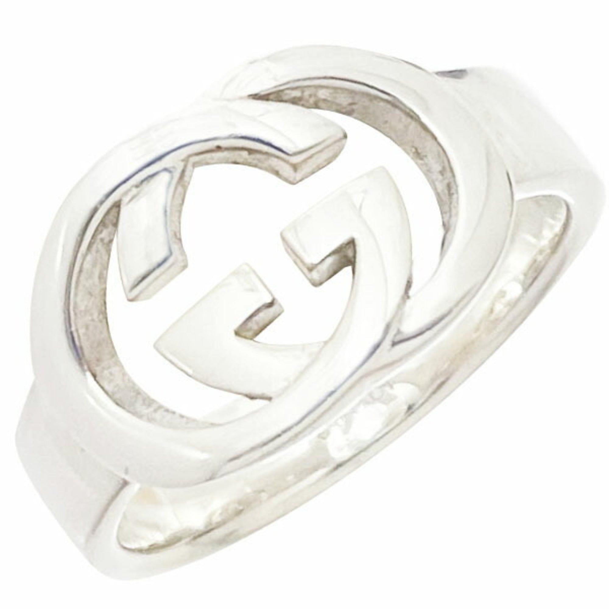 Interlocking G Band Ring Sterling Silver