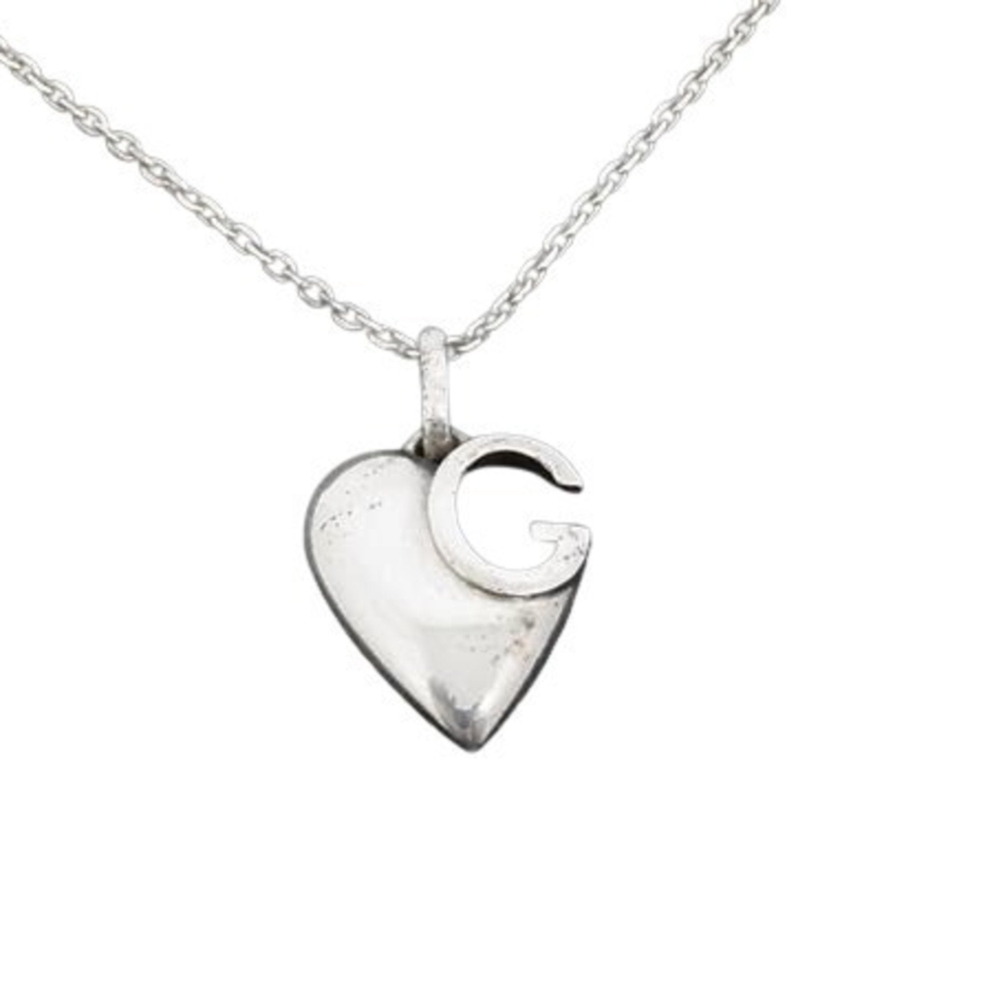 Heart Pendant Necklace Sterling Silver