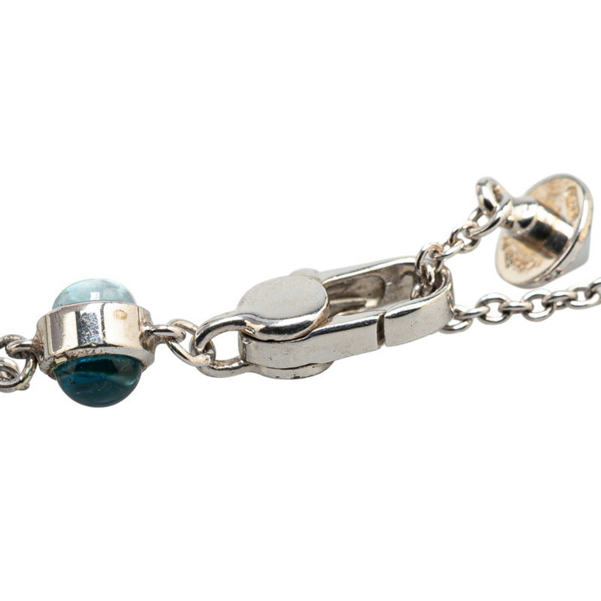 Pendant Necklace Silver Metal with Rhinestone