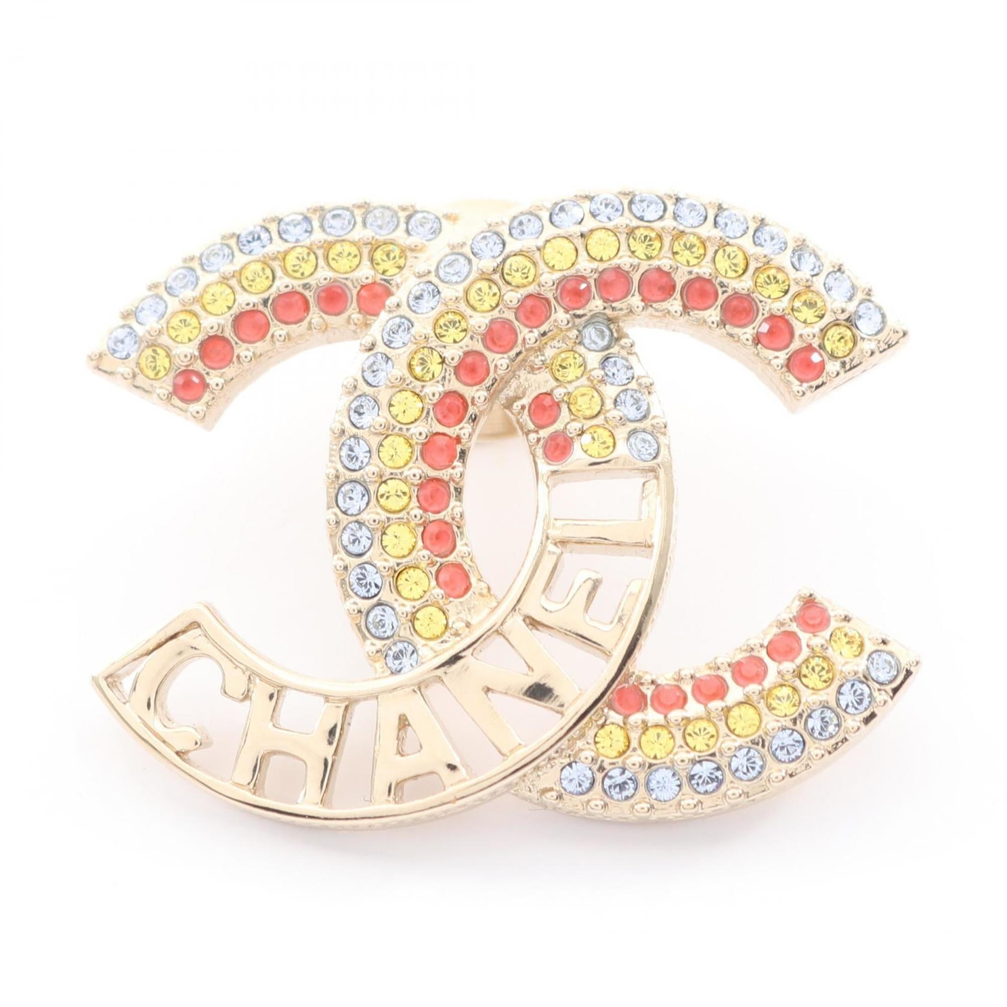 CC Logo Brooch Metal