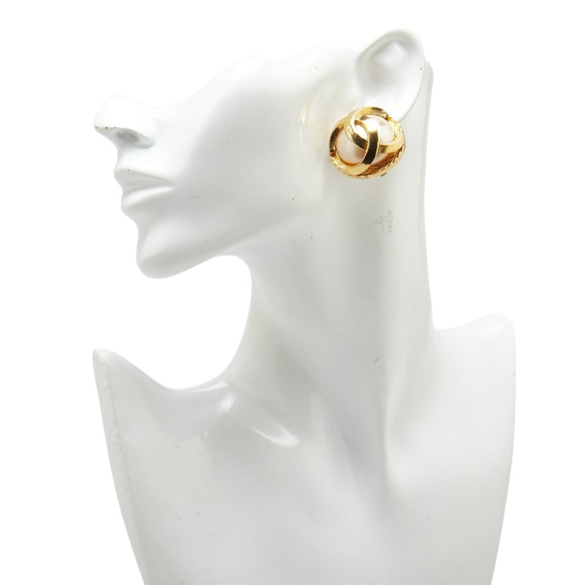 CC Logo Clip-On Earrings Metal