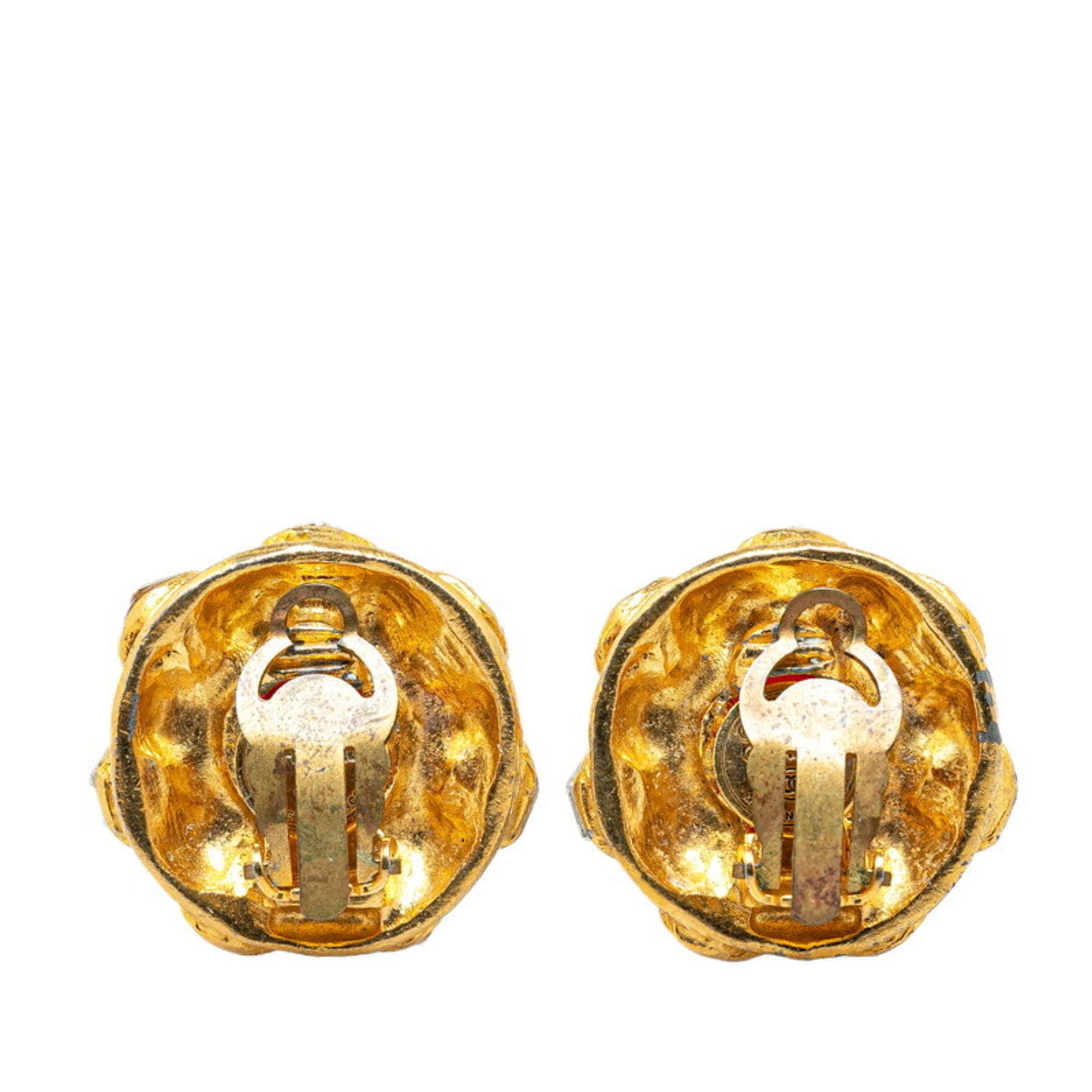 Clip-On Earrings Clip-On Gold-Tone Metal