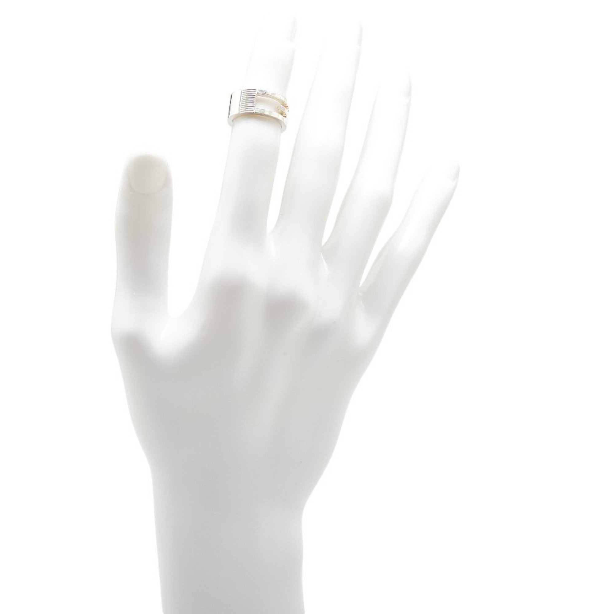 Cutout G Ring Sterling Silver