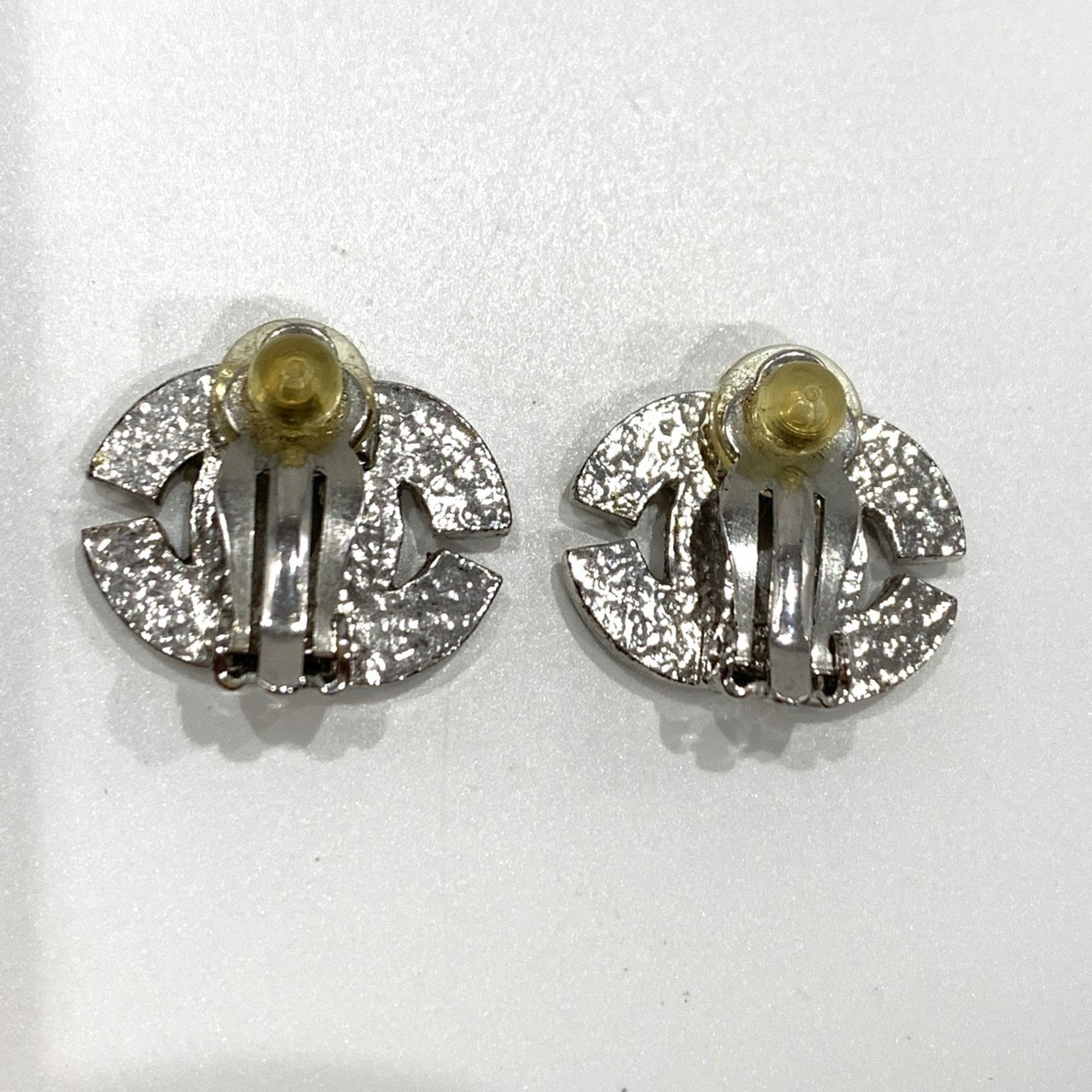 CC Logo Clip-On Earrings Sterling Silver