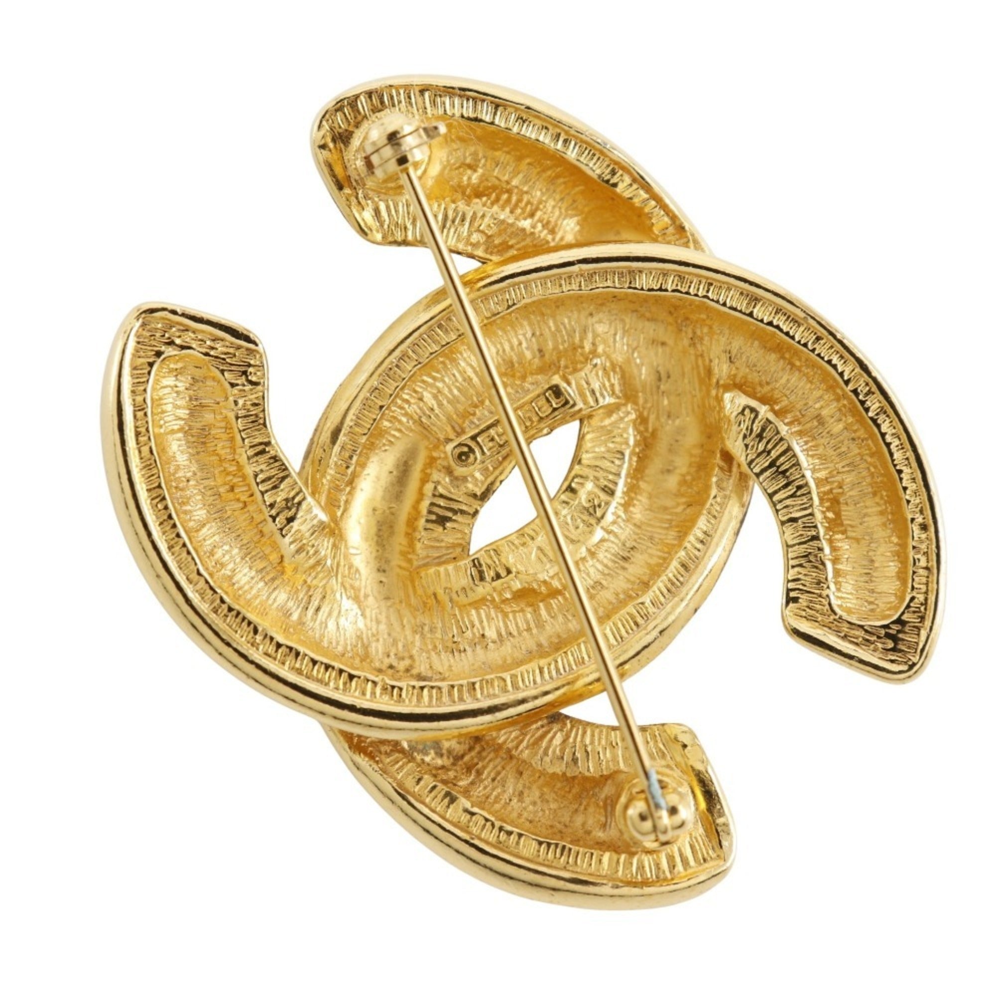 CC Logo Brooch Metal