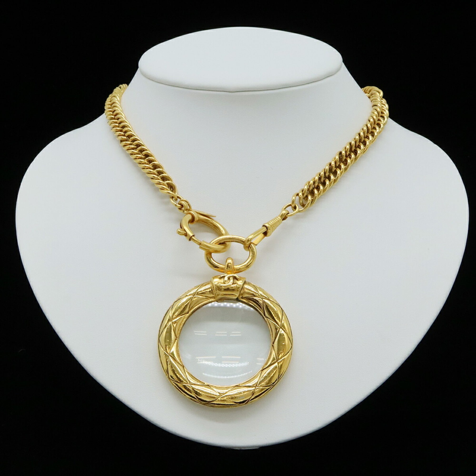 CC Logo Round Chain Necklace Metal