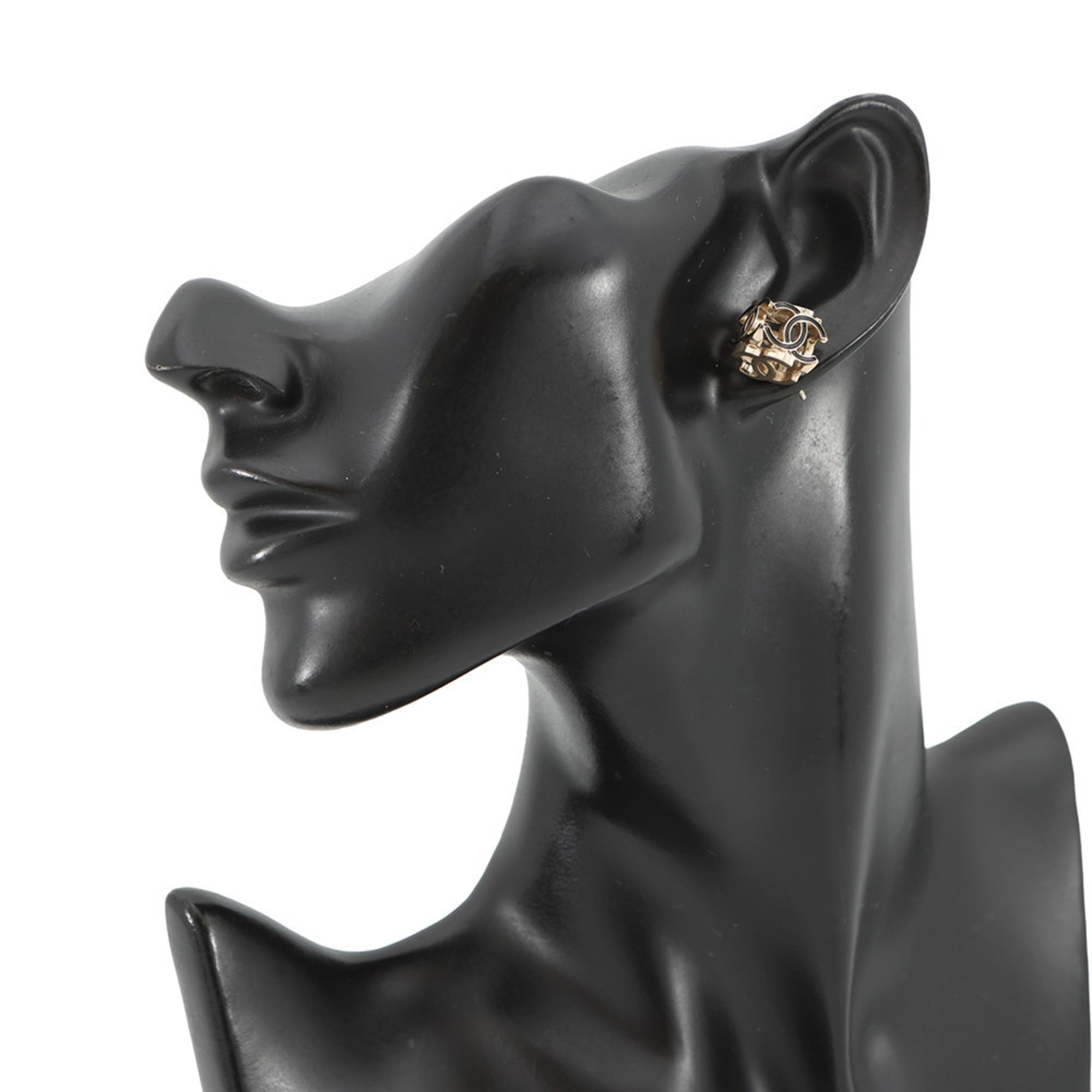 CC Logo Earrings Gold-Tone Metal Gold-Tone Metal