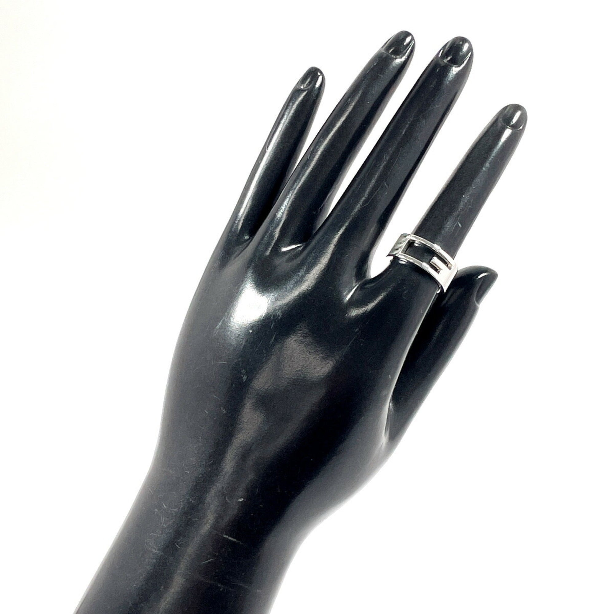 Cutout G Ring Sterling Silver