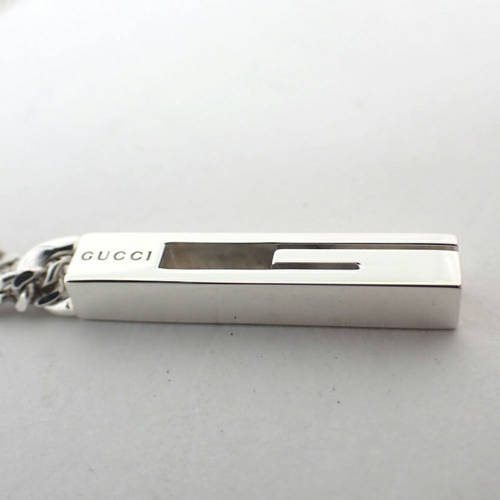 G Motif Pendant Necklace Sterling Silver