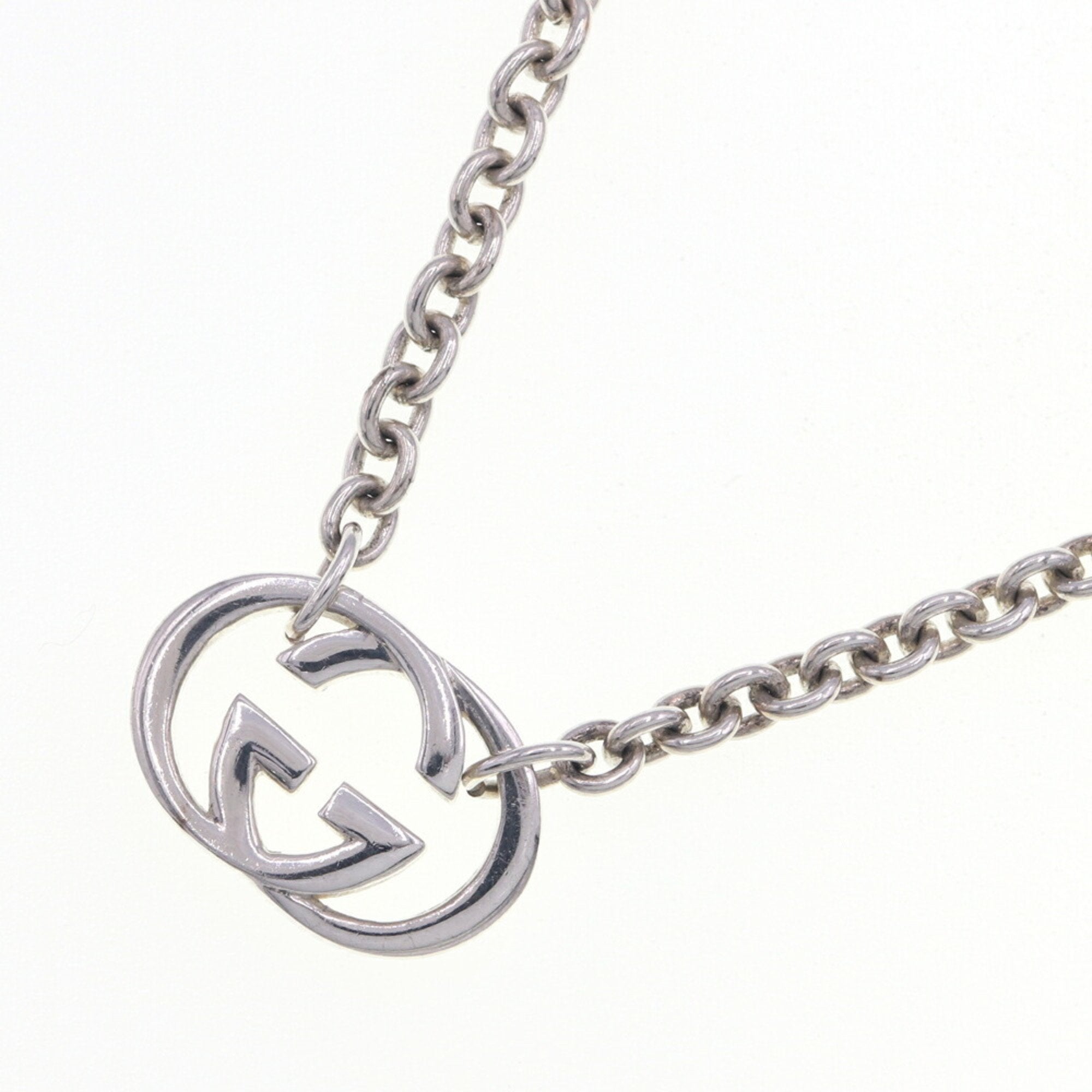 Double G Pendant Necklace Sterling Silver