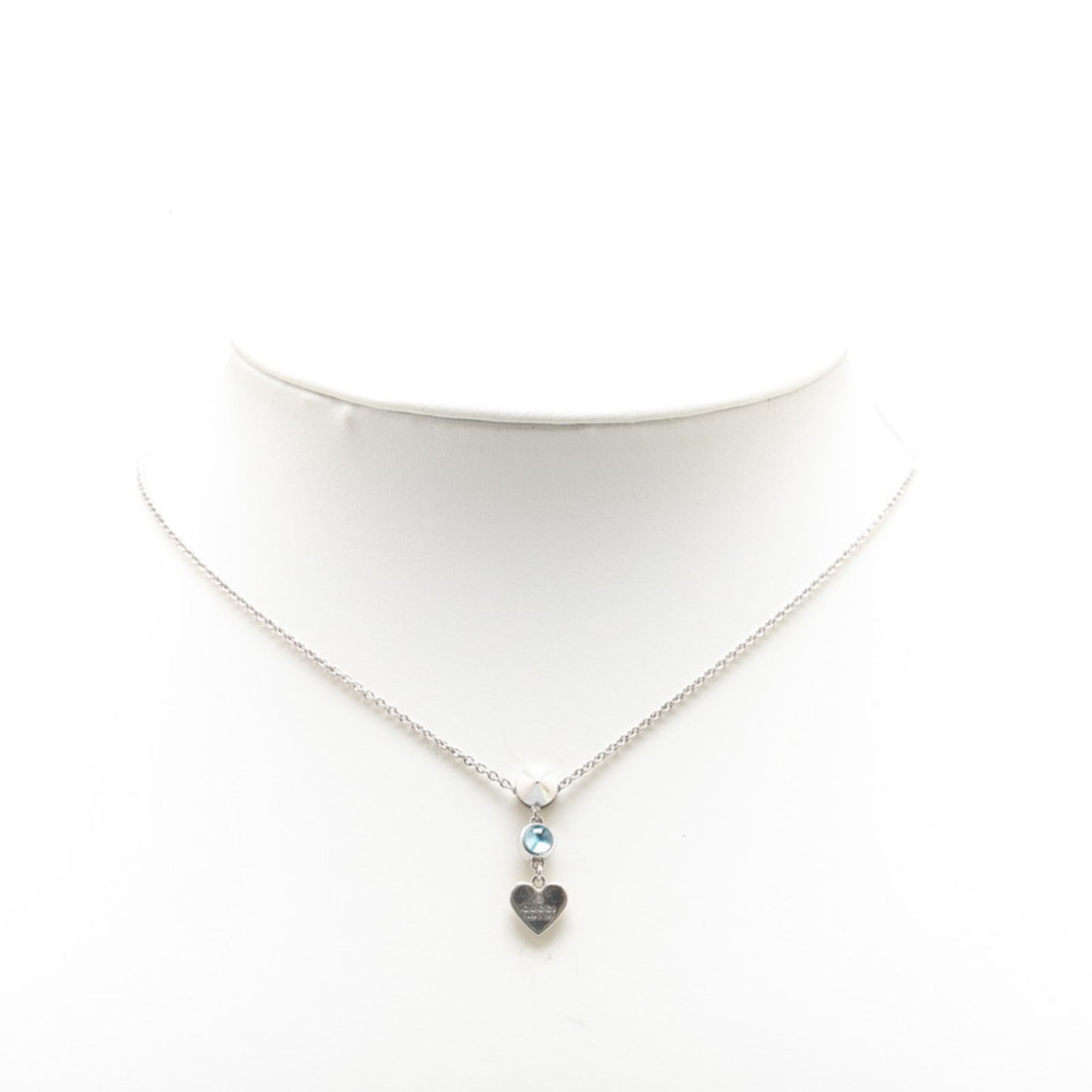 Pendant Necklace Sterling Silver with Topaz