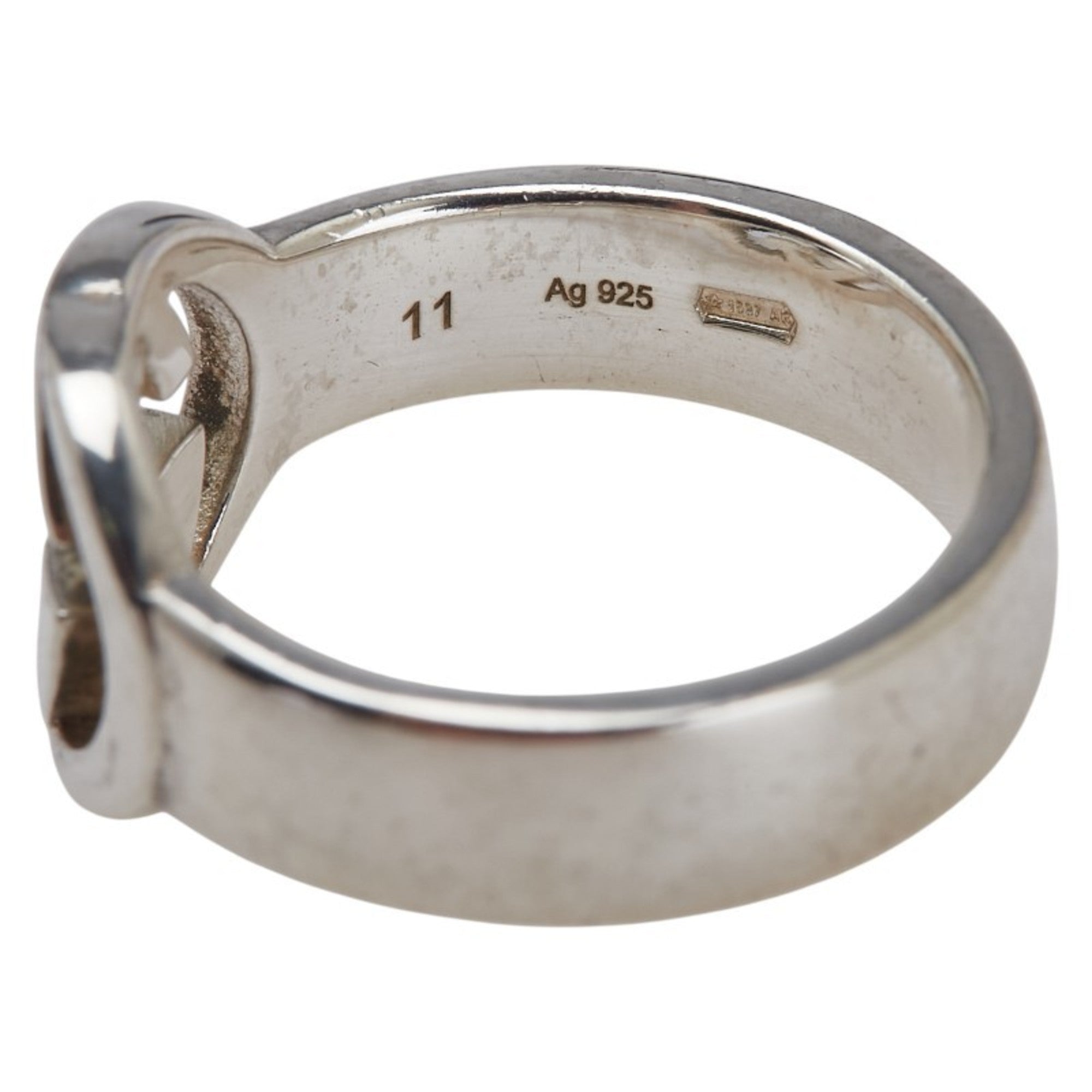 Interlocking G Ring Sterling Silver